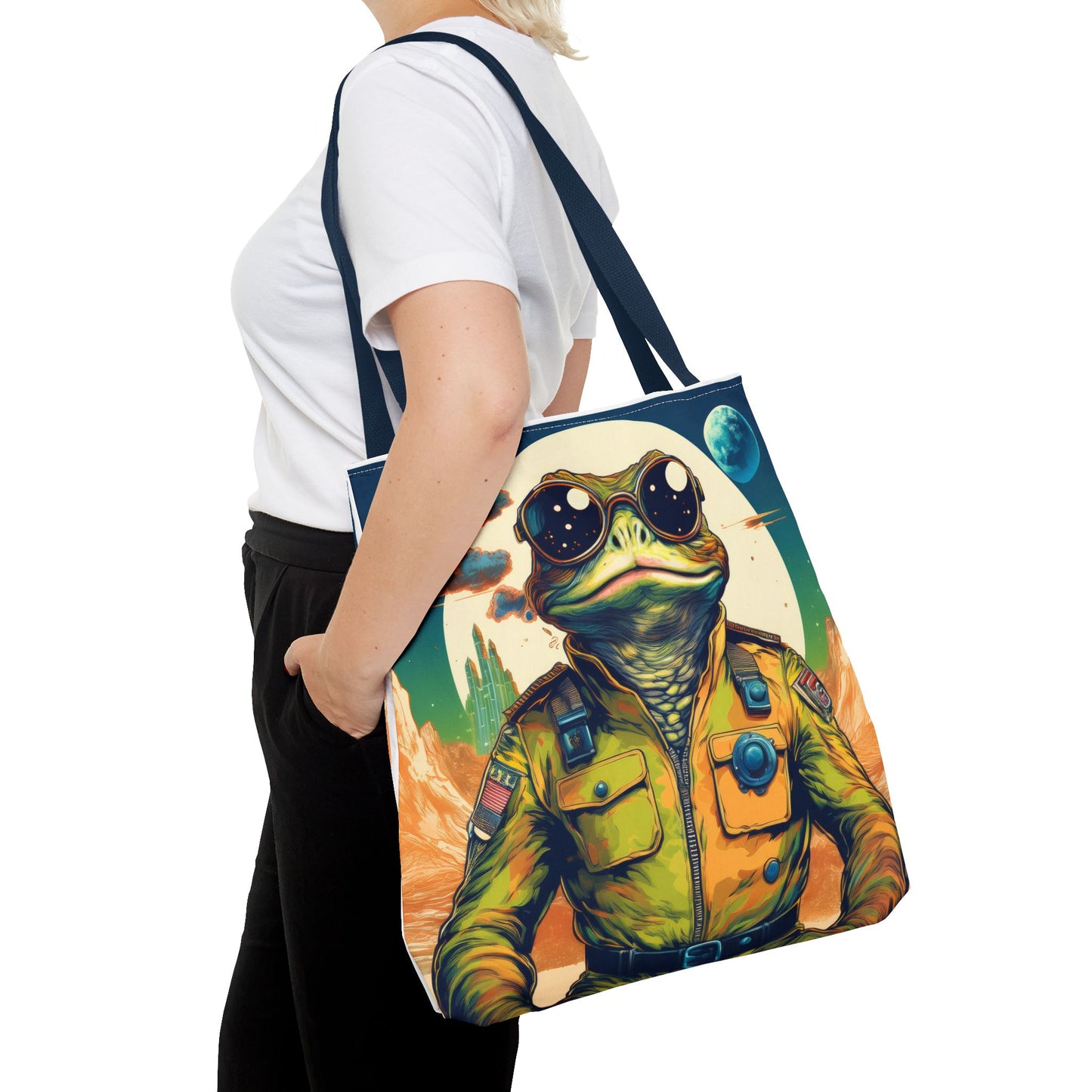 Lunar Lander Toad Tote – Traverse the Twin Moons | Festival-Ready