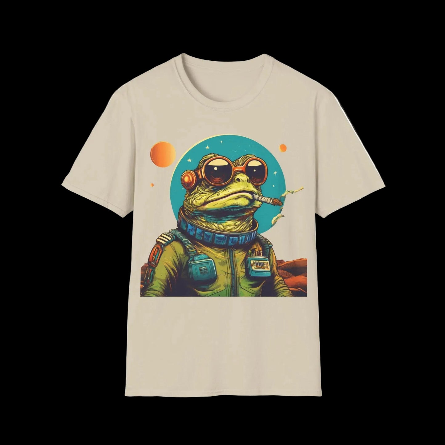 Space Smoker Toad Tee – Chill in the Cosmic Clouds | Retro Space Swagger