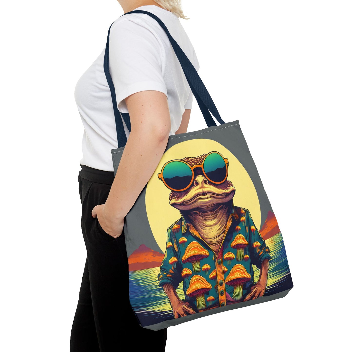 Mystic Shroom Toad Tote – Explore Psychedelic Peaks | Festival Essential