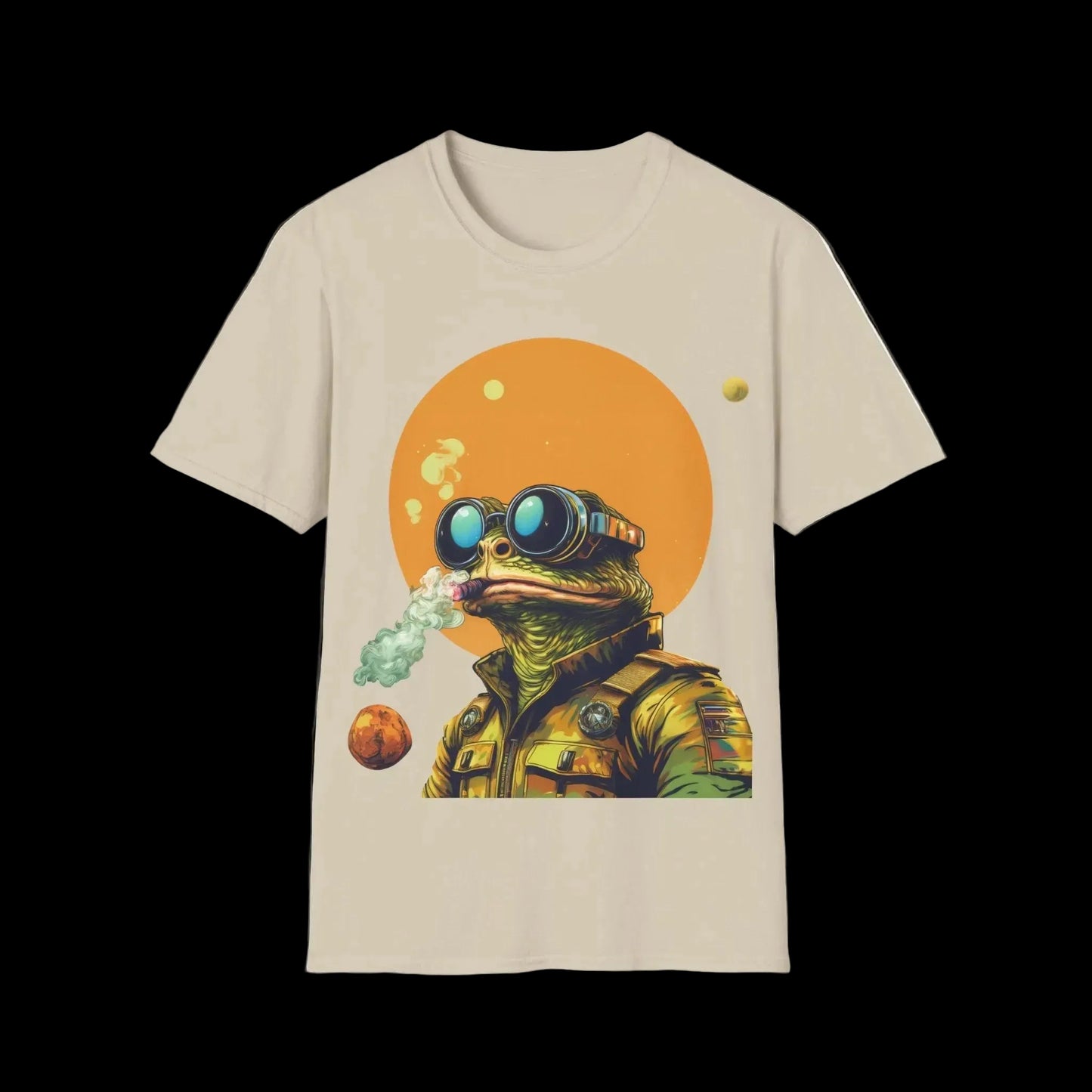 Stellar Smoker Toad Tee – Light Up the Limitless Cosmos | Retro Space Swagger