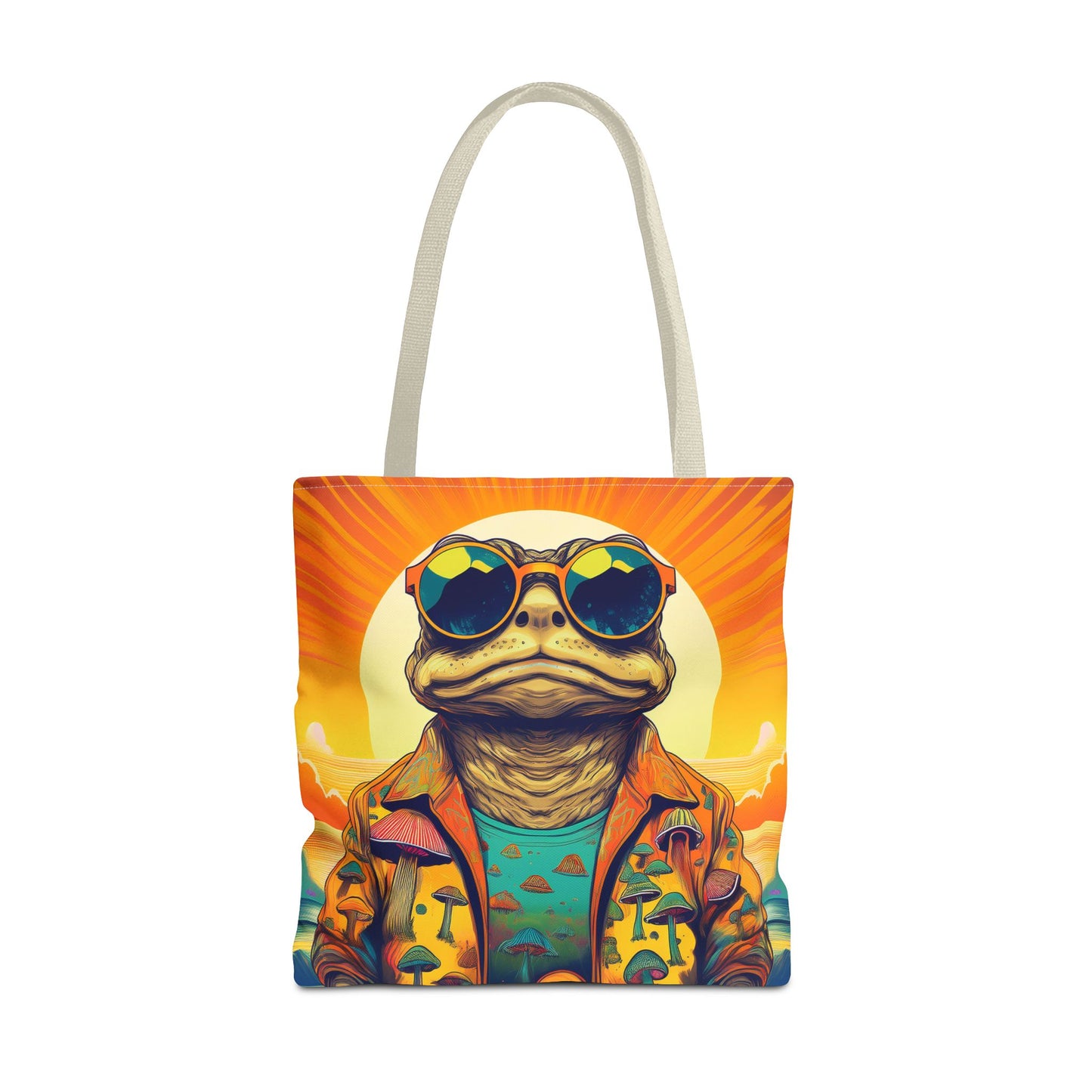 Sunset Shroom Toad Tote – Carry Your Psychedelic Vibe | Festival Ready