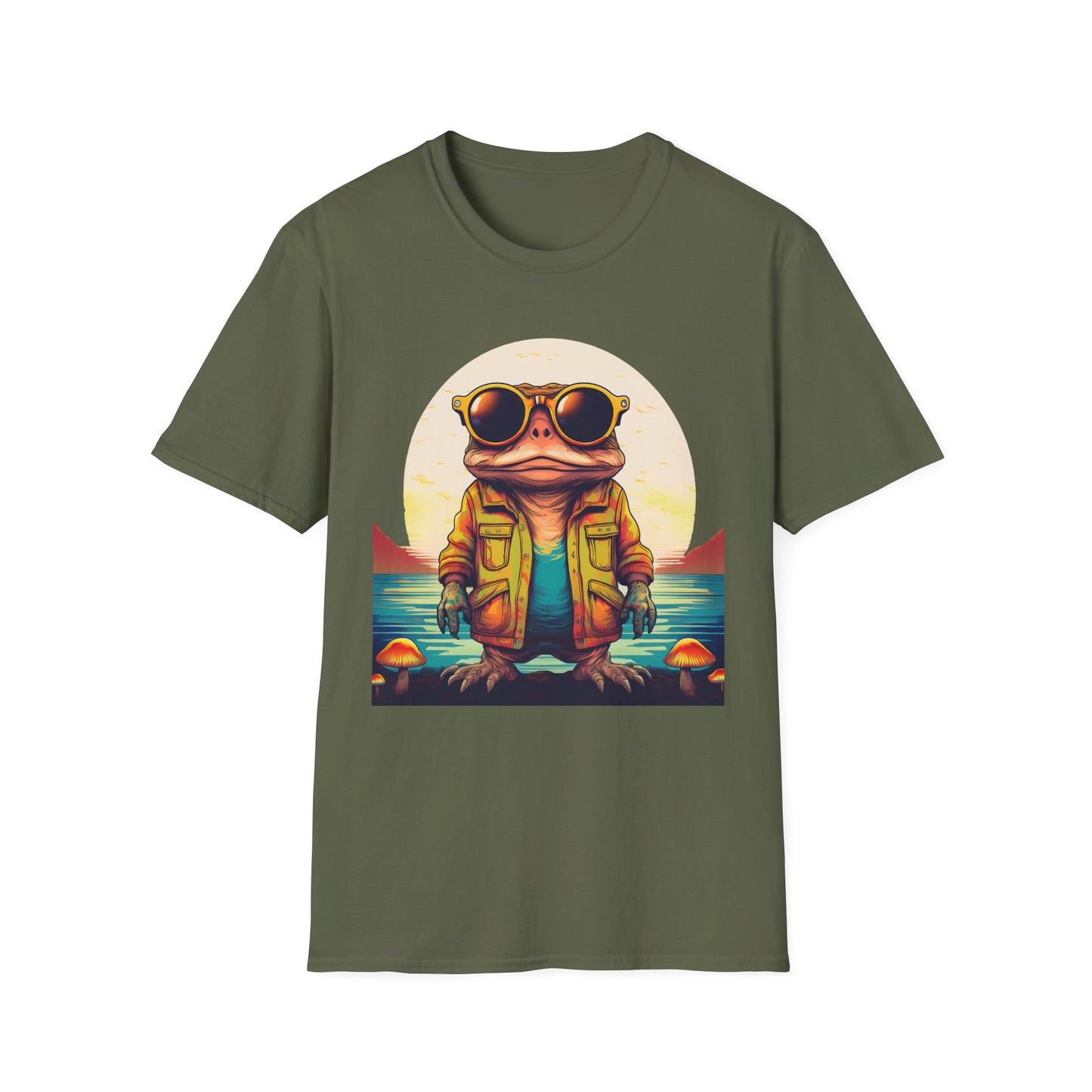 Psychedelic Ranger Toad Tee – Explore the Mystical Forest | Festival Ready