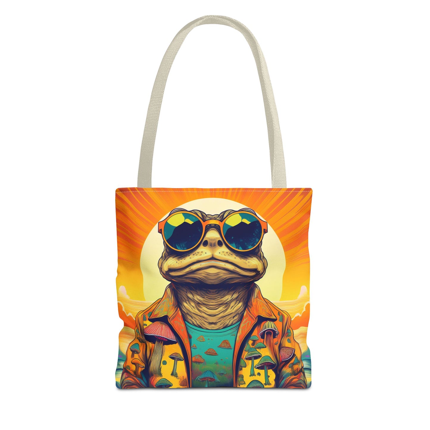 Sunset Shroom Toad Tote – Carry Your Psychedelic Vibe | Festival Ready