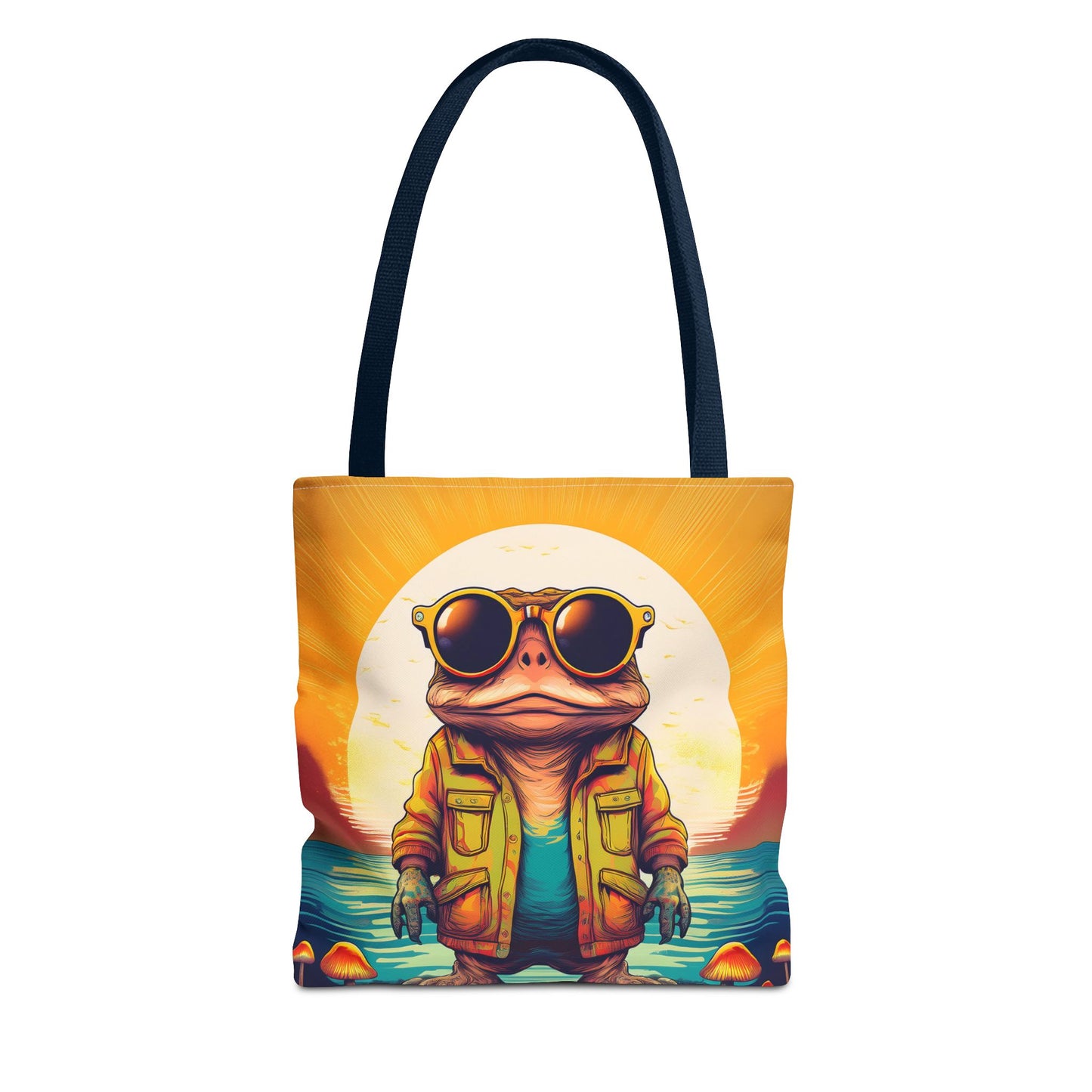 Psychedelic Ranger Toad Tote – Explore the Mystical Forest | Festival Essential