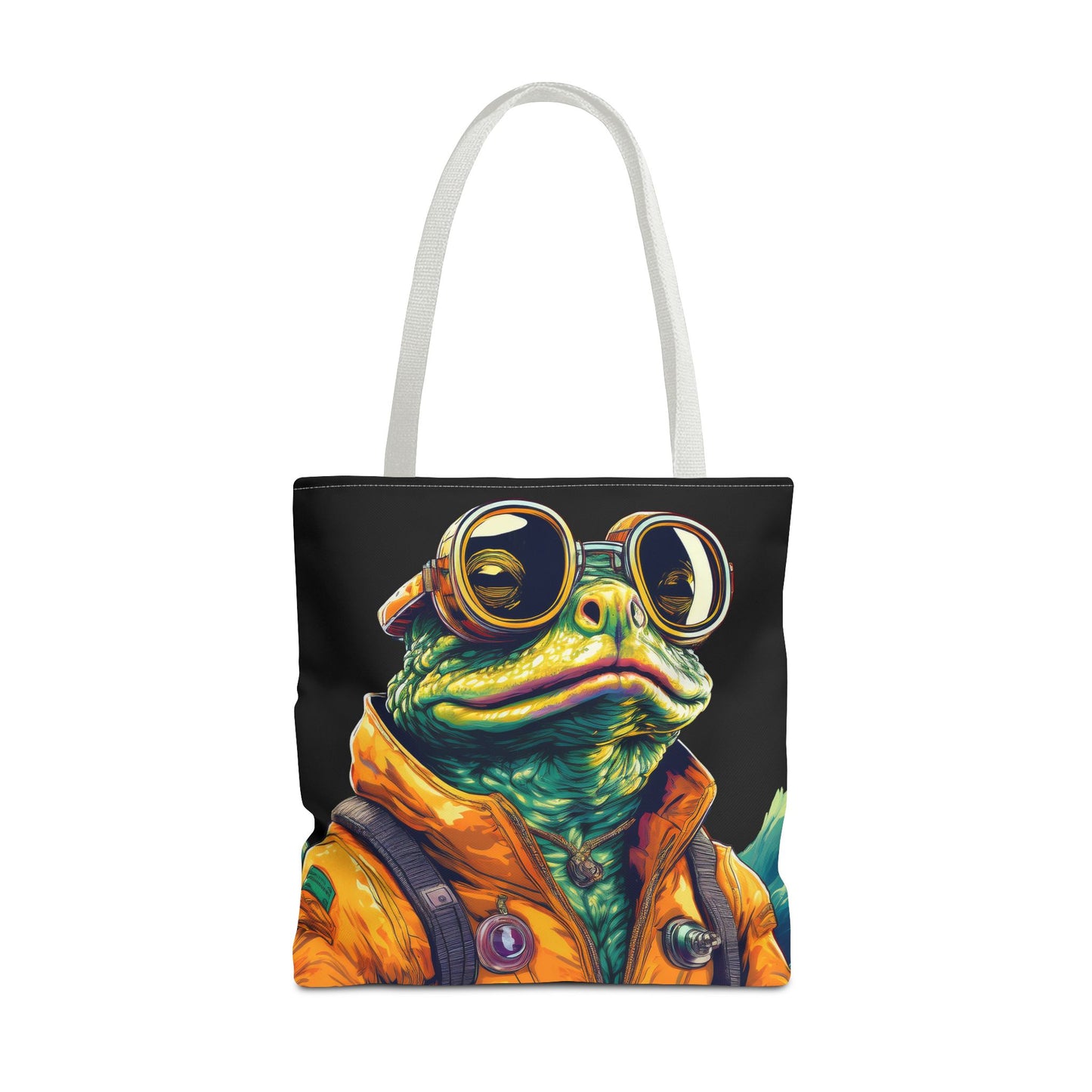 Stellar Seeker Toad Tote – Navigate the Neon Nebulae | Retro Space Essential