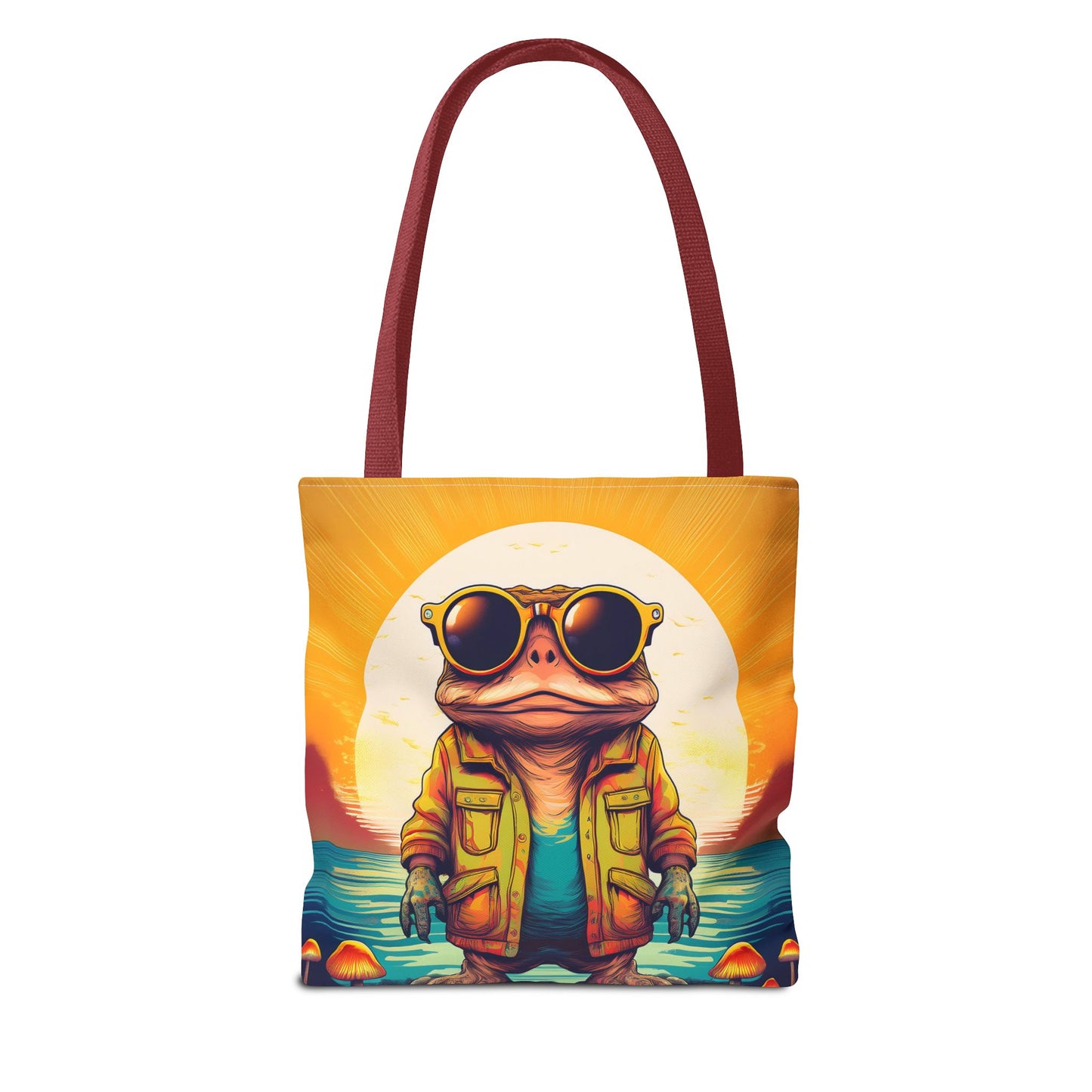 Psychedelic Ranger Toad Tote – Explore the Mystical Forest | Festival Essential