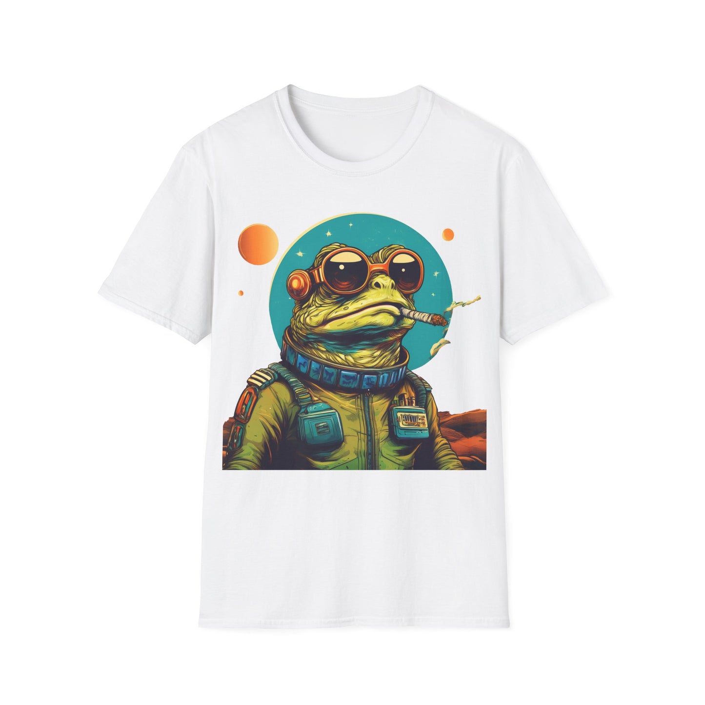 Space Smoker Toad Tee – Chill in the Cosmic Clouds | Retro Space Swagger