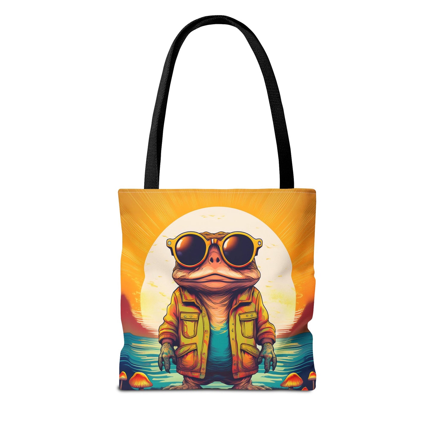 Psychedelic Ranger Toad Tote – Explore the Mystical Forest | Festival Essential