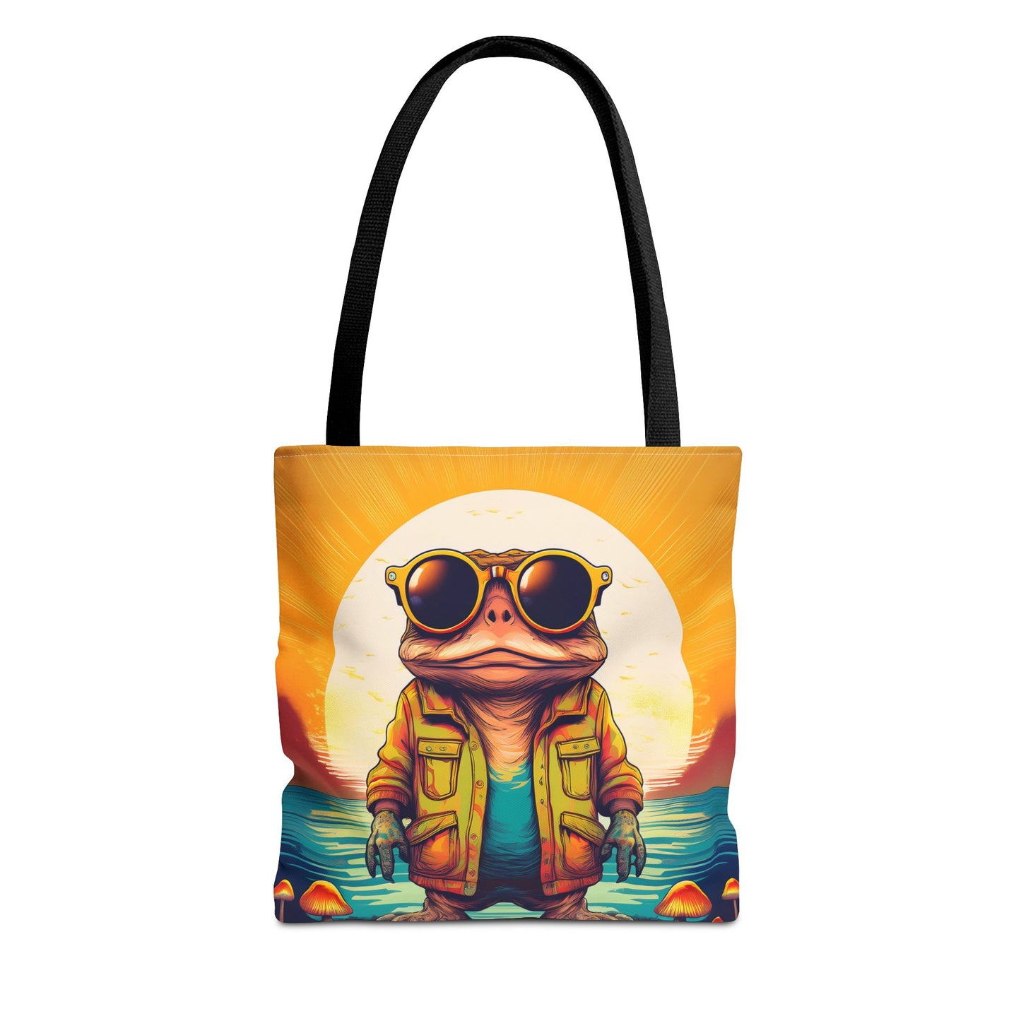 Psychedelic Ranger Toad Tote – Explore the Mystical Forest | Festival Essential