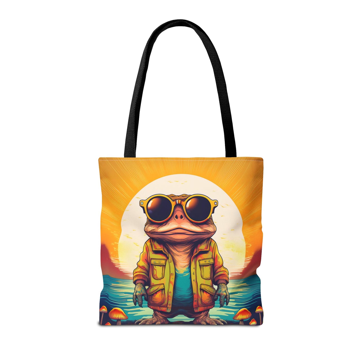 Psychedelic Ranger Toad Tote – Explore the Mystical Forest | Festival Essential