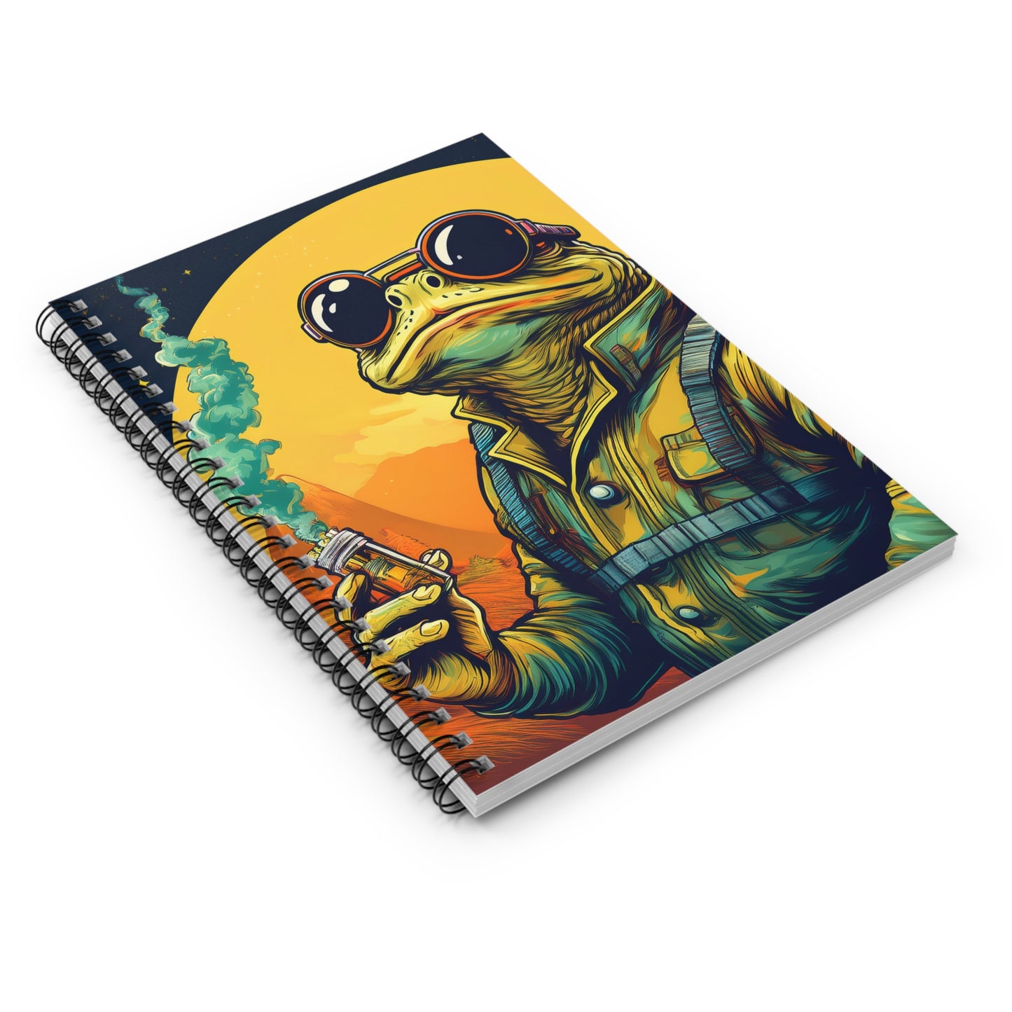 Vapor Voyager Toad Notebook – Capture Cosmic Calm | 118 Pages of Retro Inspiration