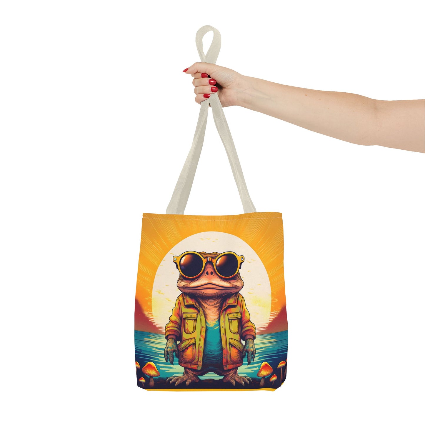 Psychedelic Ranger Toad Tote – Explore the Mystical Forest | Festival Essential