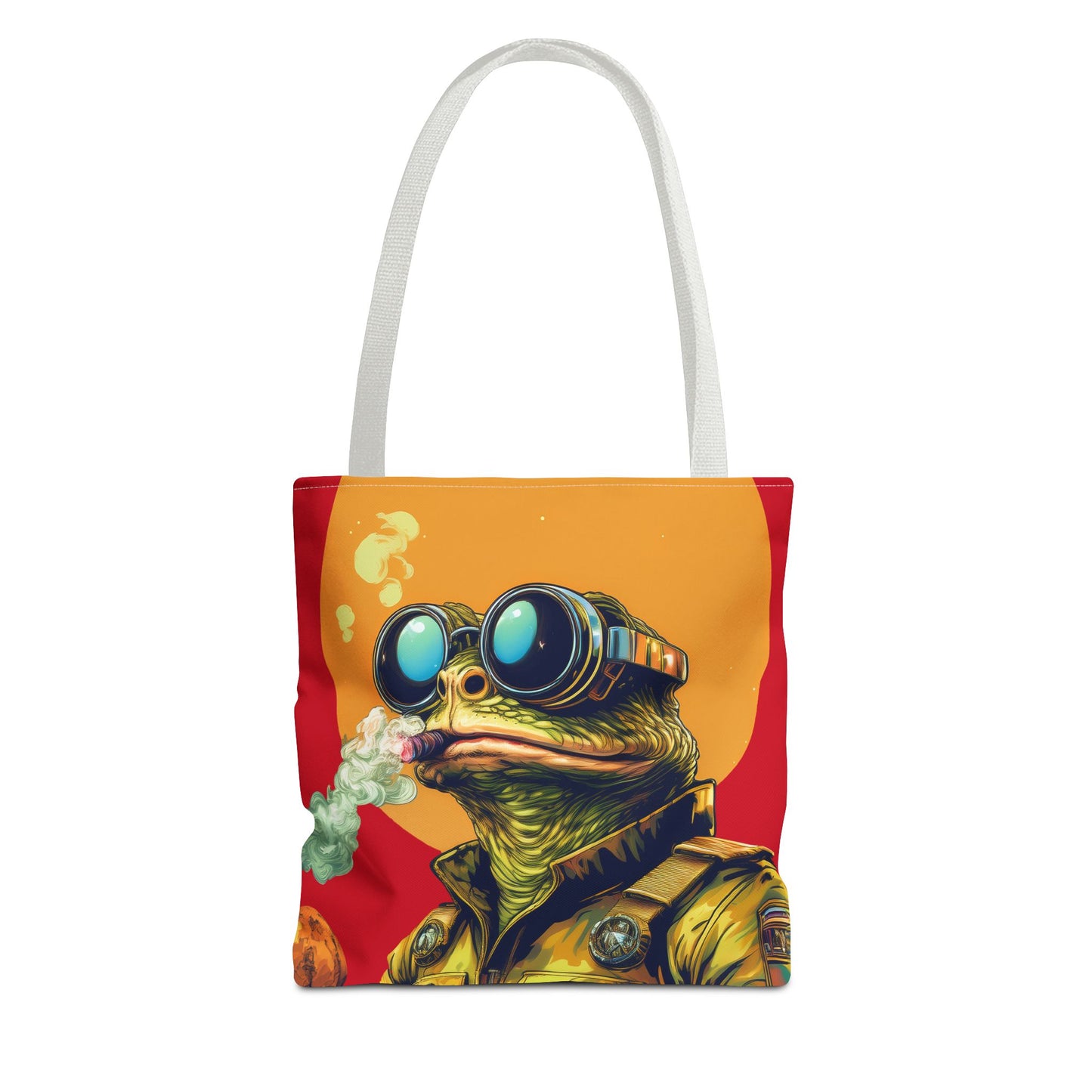 Stellar Smoker Toad Tote – Light Up the Limitless Cosmos | Retro Space Essential