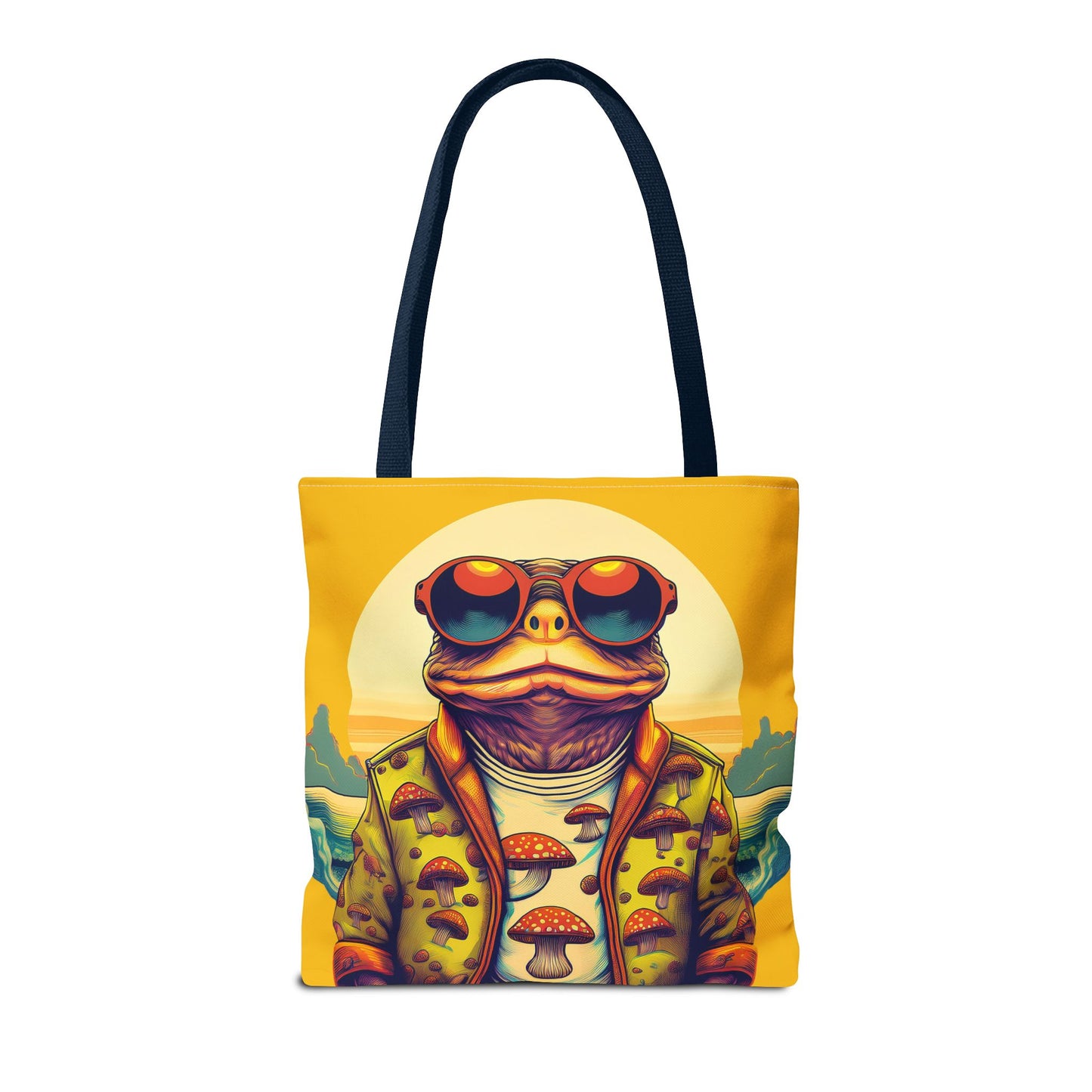 Golden Glow Toad Tote – Radiate Psychedelic Vibes | Festival Essential