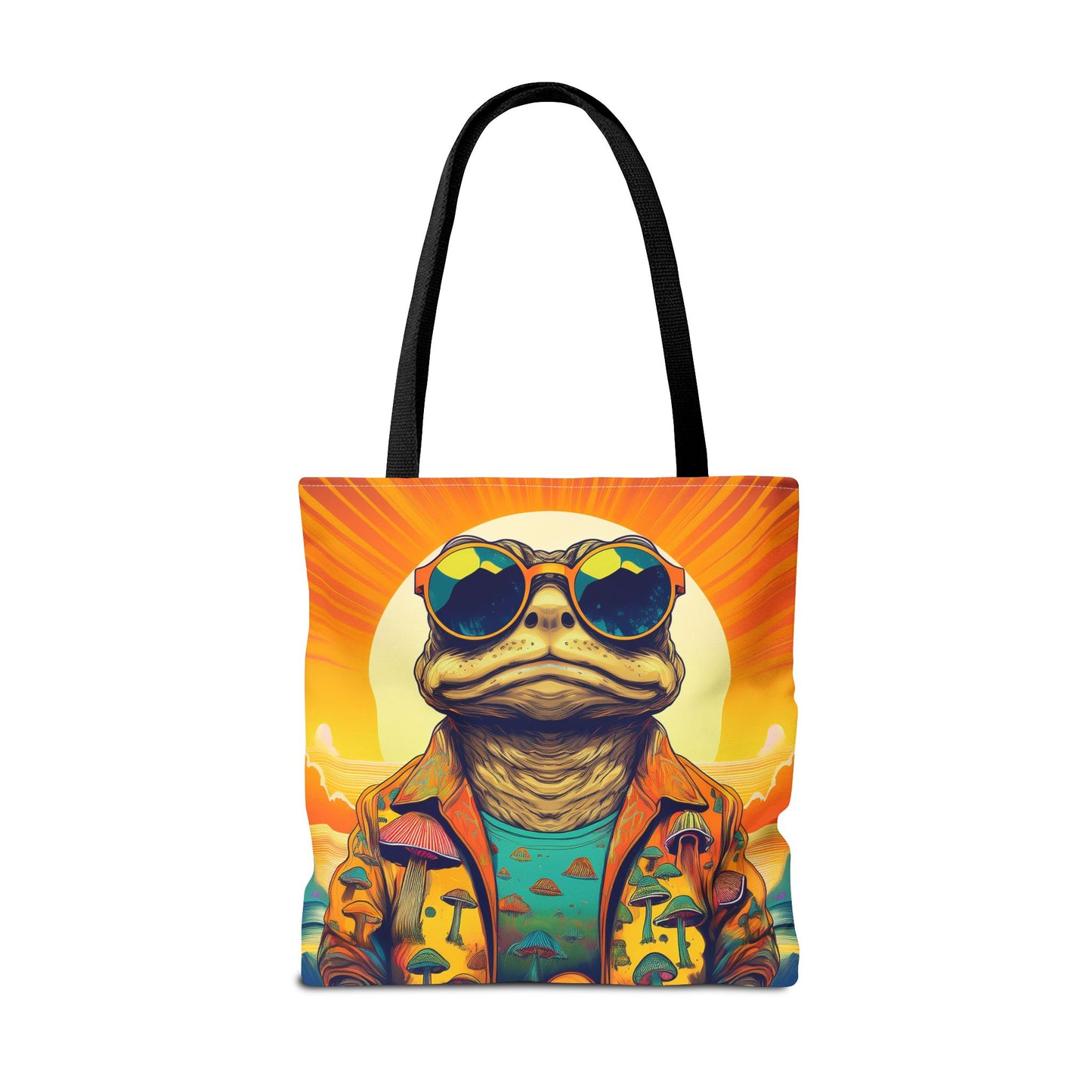 Sunset Shroom Toad Tote – Carry Your Psychedelic Vibe | Festival Ready