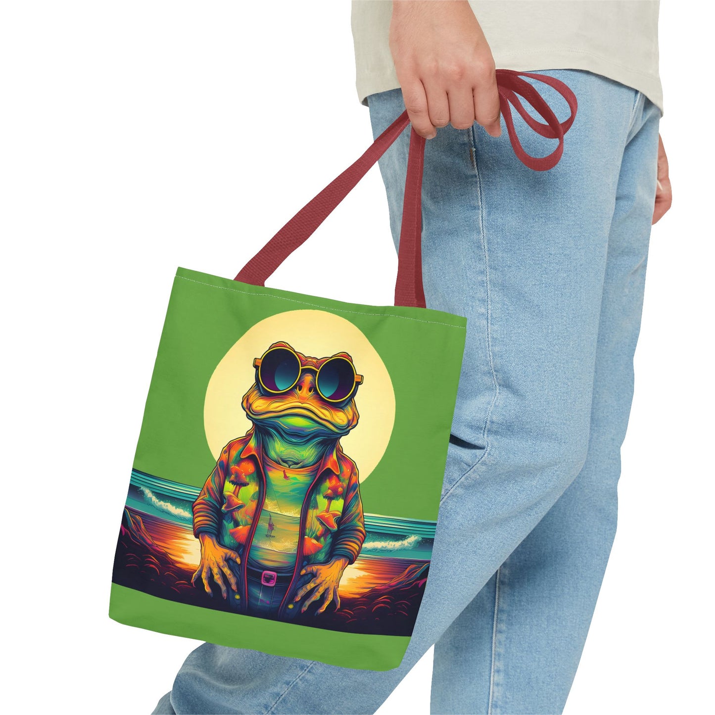 Ocean Trance Toad Tote – Carry the Calm of the Psychedelic Sea | Festival Essential