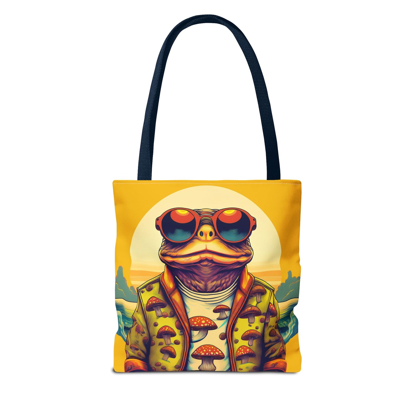 Golden Glow Toad Tote – Radiate Psychedelic Vibes | Festival Essential