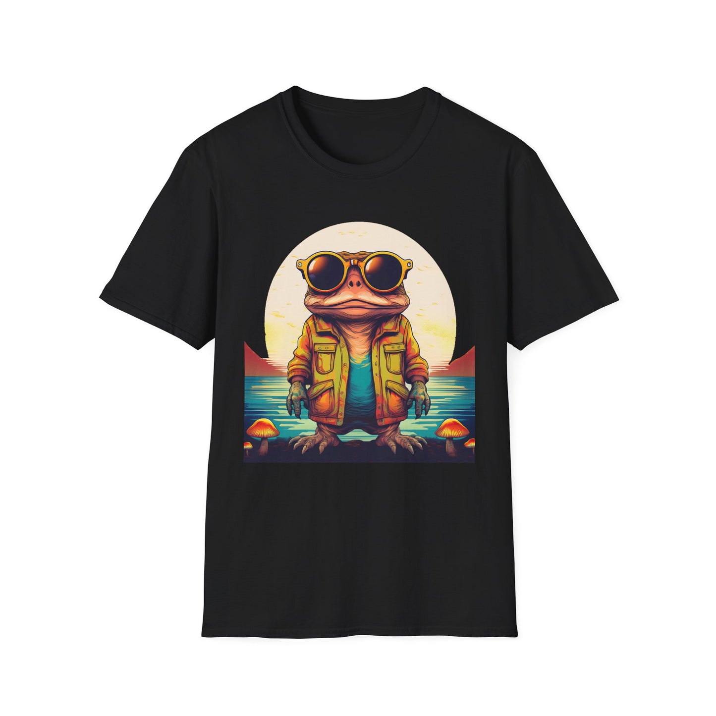 Psychedelic Ranger Toad Tee – Explore the Mystical Forest | Festival Ready