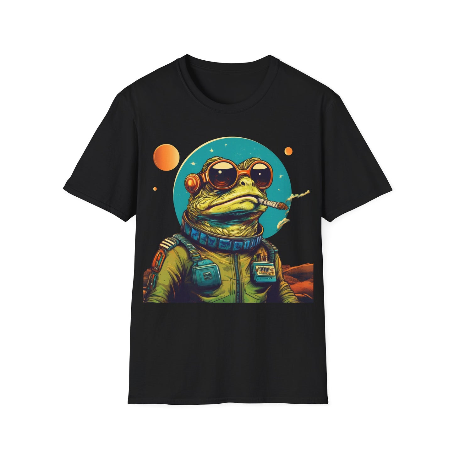 Space Smoker Toad Tee – Chill in the Cosmic Clouds | Retro Space Swagger