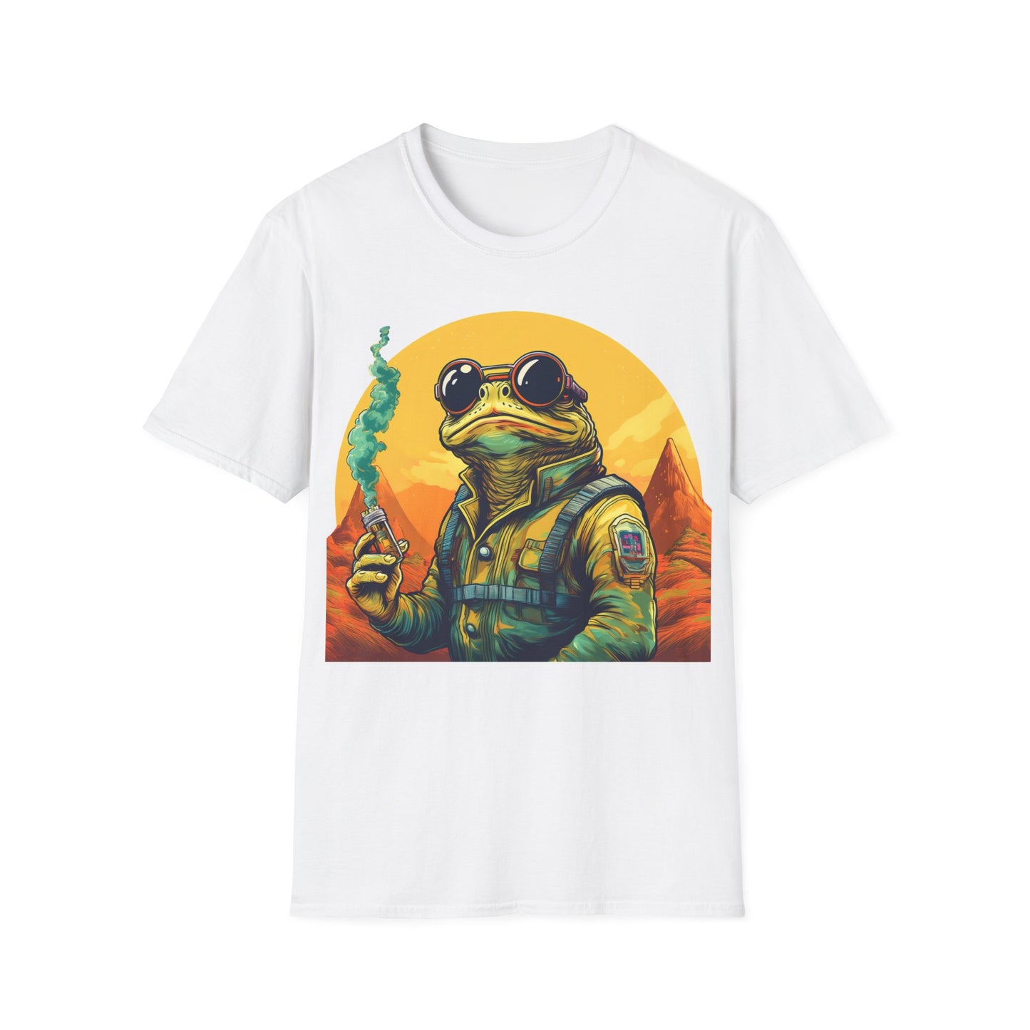 Vapor Voyager Toad Tee – Blaze Through the Boundless Cosmos | Retro Space Adventure