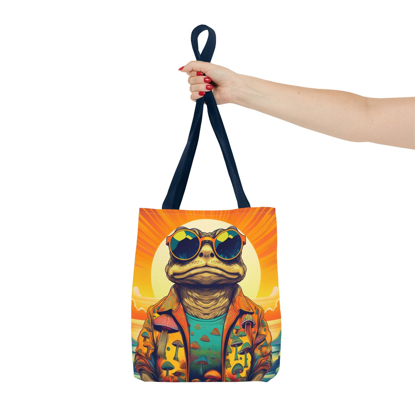 Sunset Shroom Toad Tote – Carry Your Psychedelic Vibe | Festival Ready