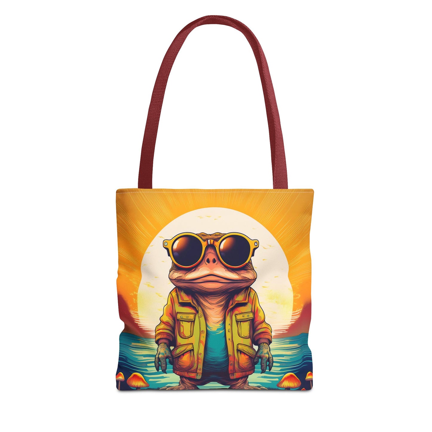 Psychedelic Ranger Toad Tote – Explore the Mystical Forest | Festival Essential