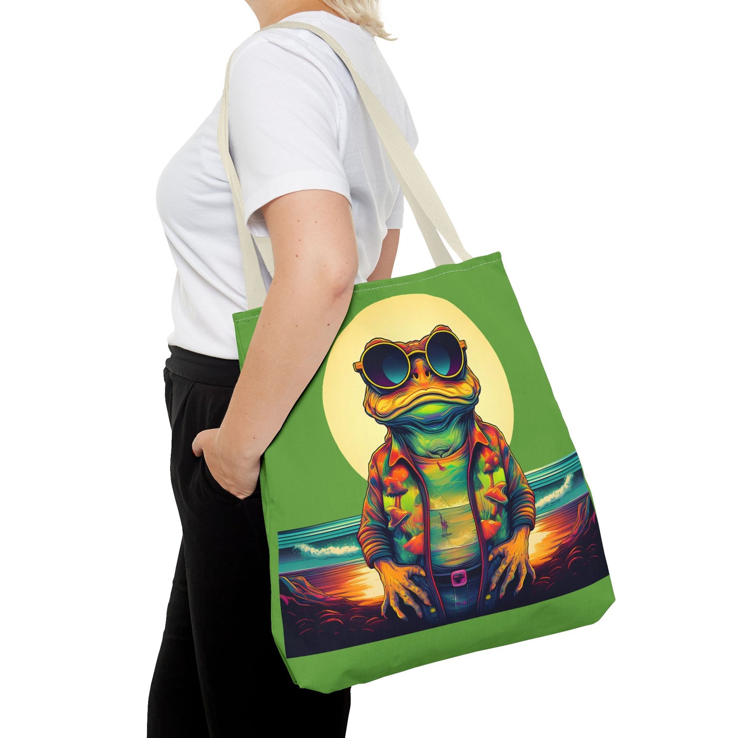 Ocean Trance Toad Tote – Carry the Calm of the Psychedelic Sea | Festival Essential