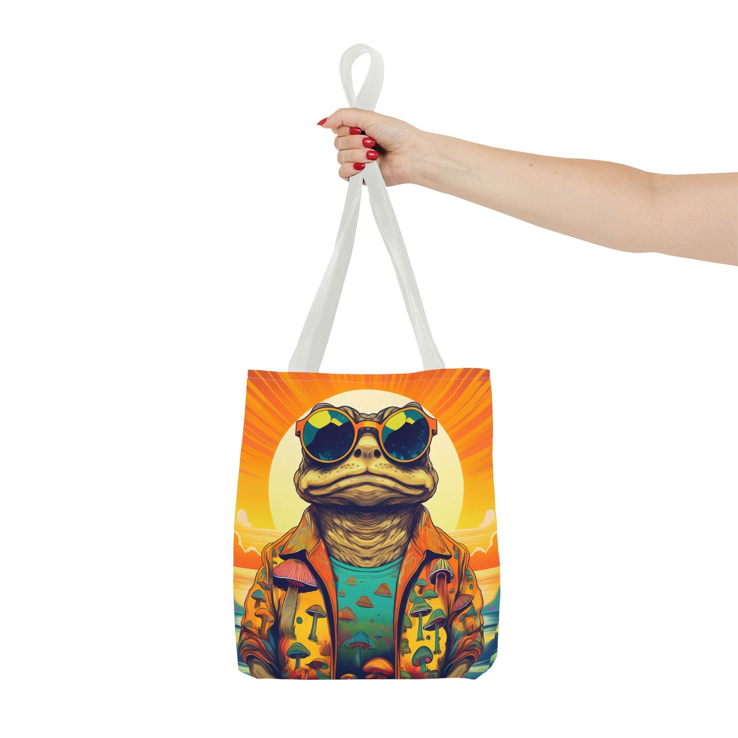 Sunset Shroom Toad Tote – Carry Your Psychedelic Vibe | Festival Ready