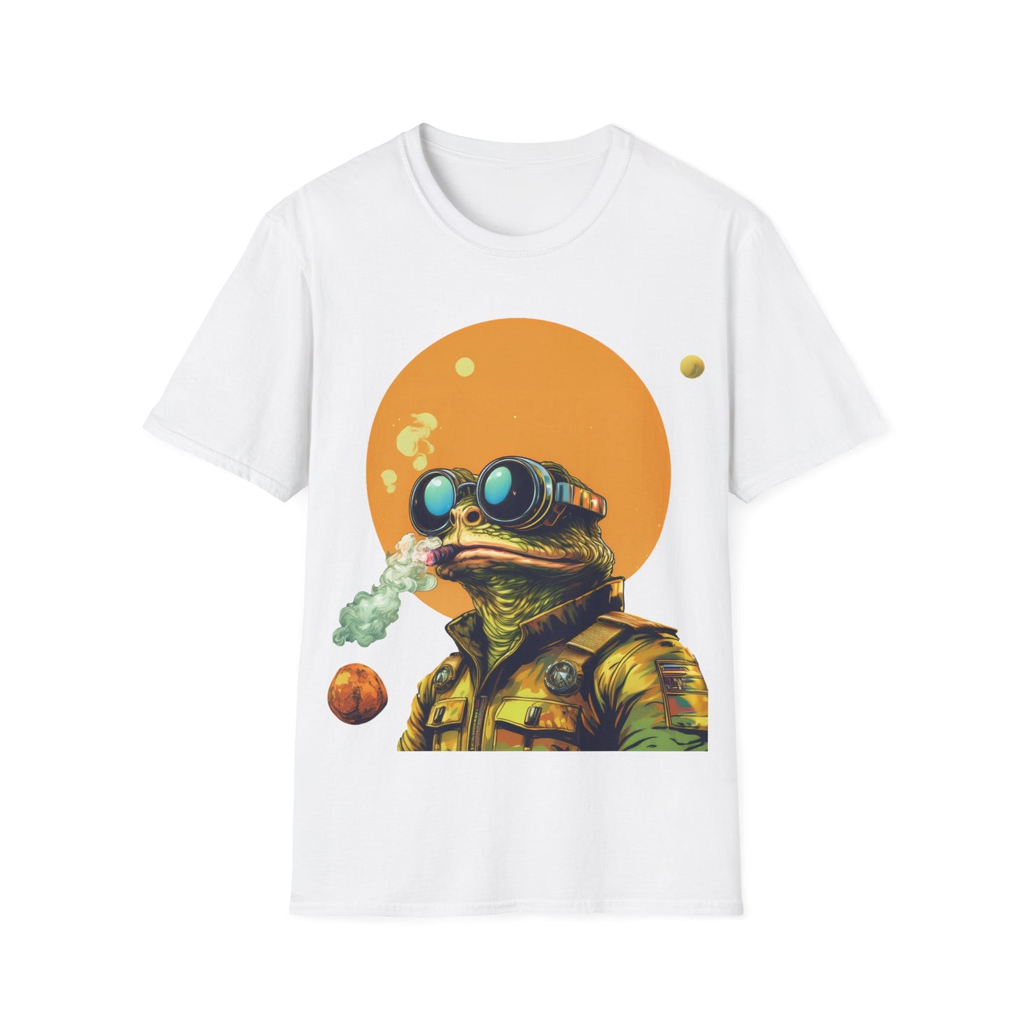 Stellar Smoker Toad Tee – Light Up the Limitless Cosmos | Retro Space Swagger