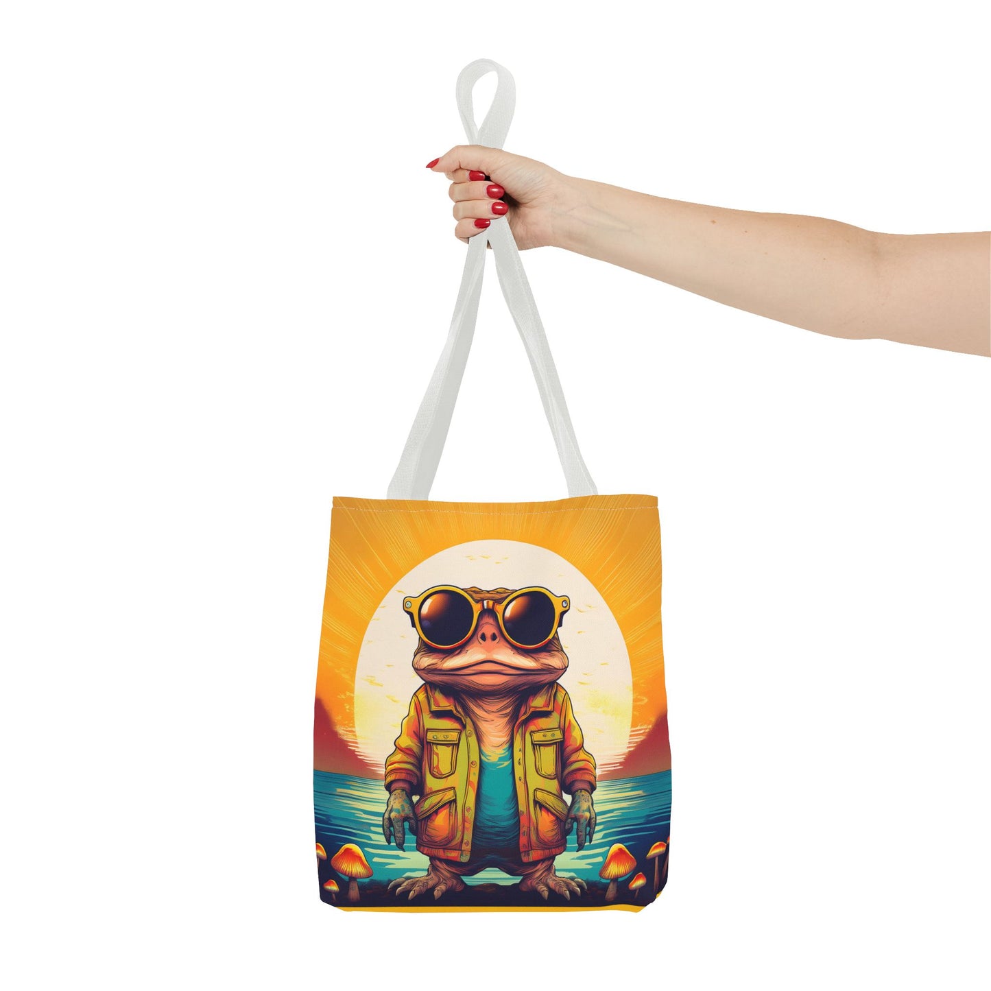 Psychedelic Ranger Toad Tote – Explore the Mystical Forest | Festival Essential