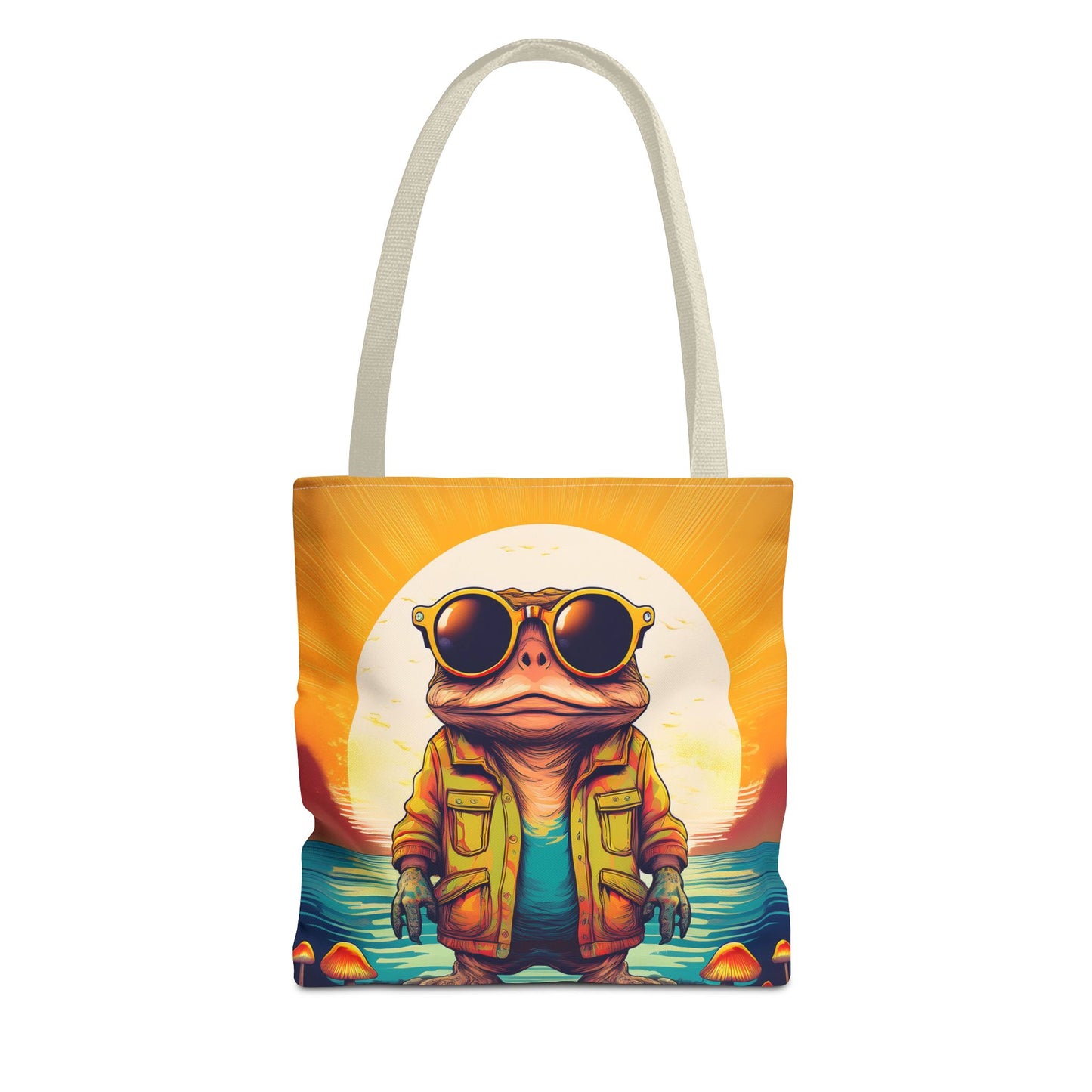 Psychedelic Ranger Toad Tote – Explore the Mystical Forest | Festival Essential