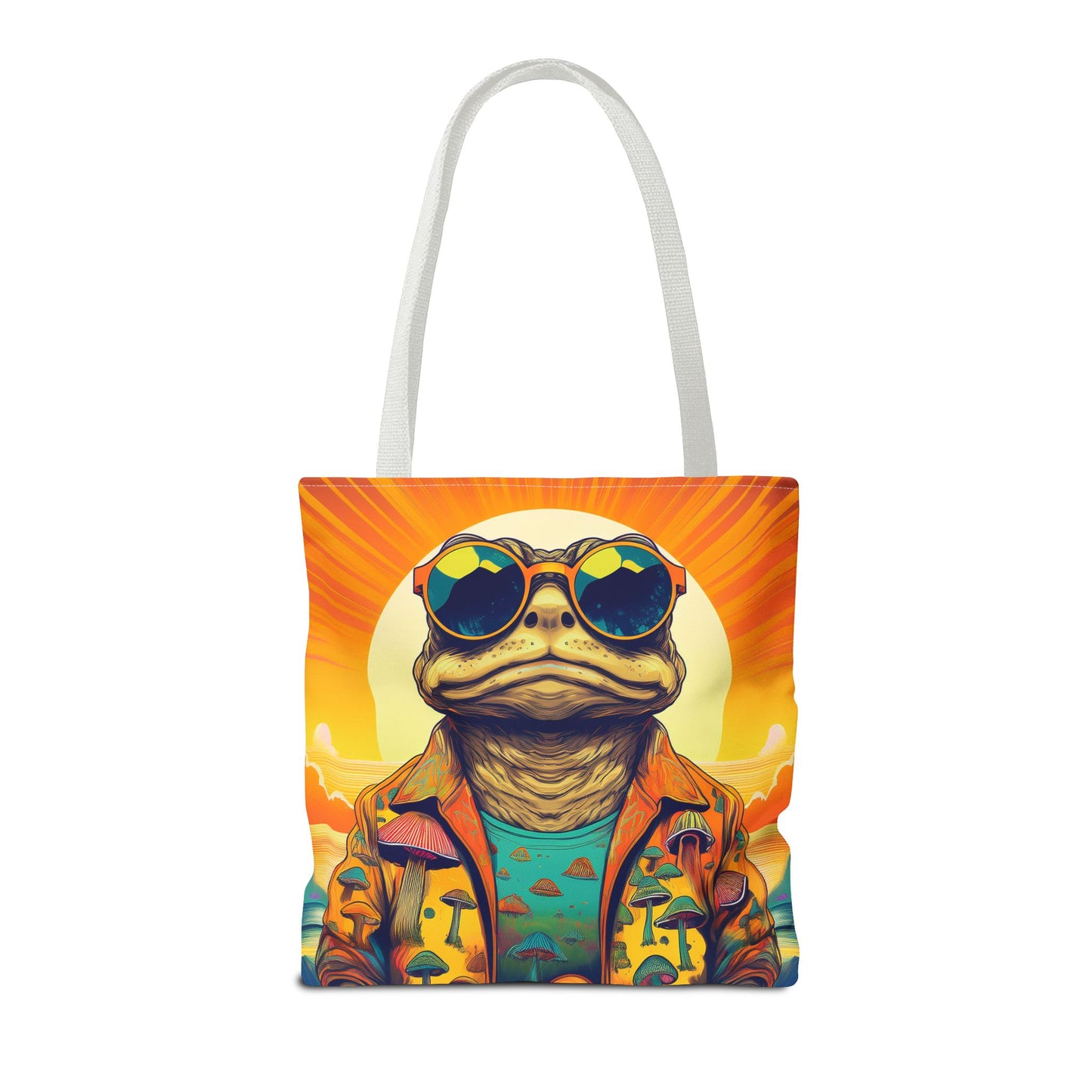 Sunset Shroom Toad Tote – Carry Your Psychedelic Vibe | Festival Ready