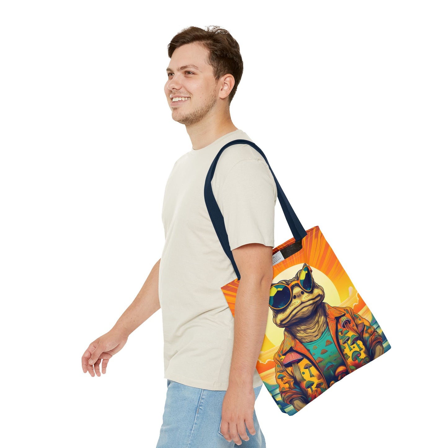 Sunset Shroom Toad Tote – Carry Your Psychedelic Vibe | Festival Ready