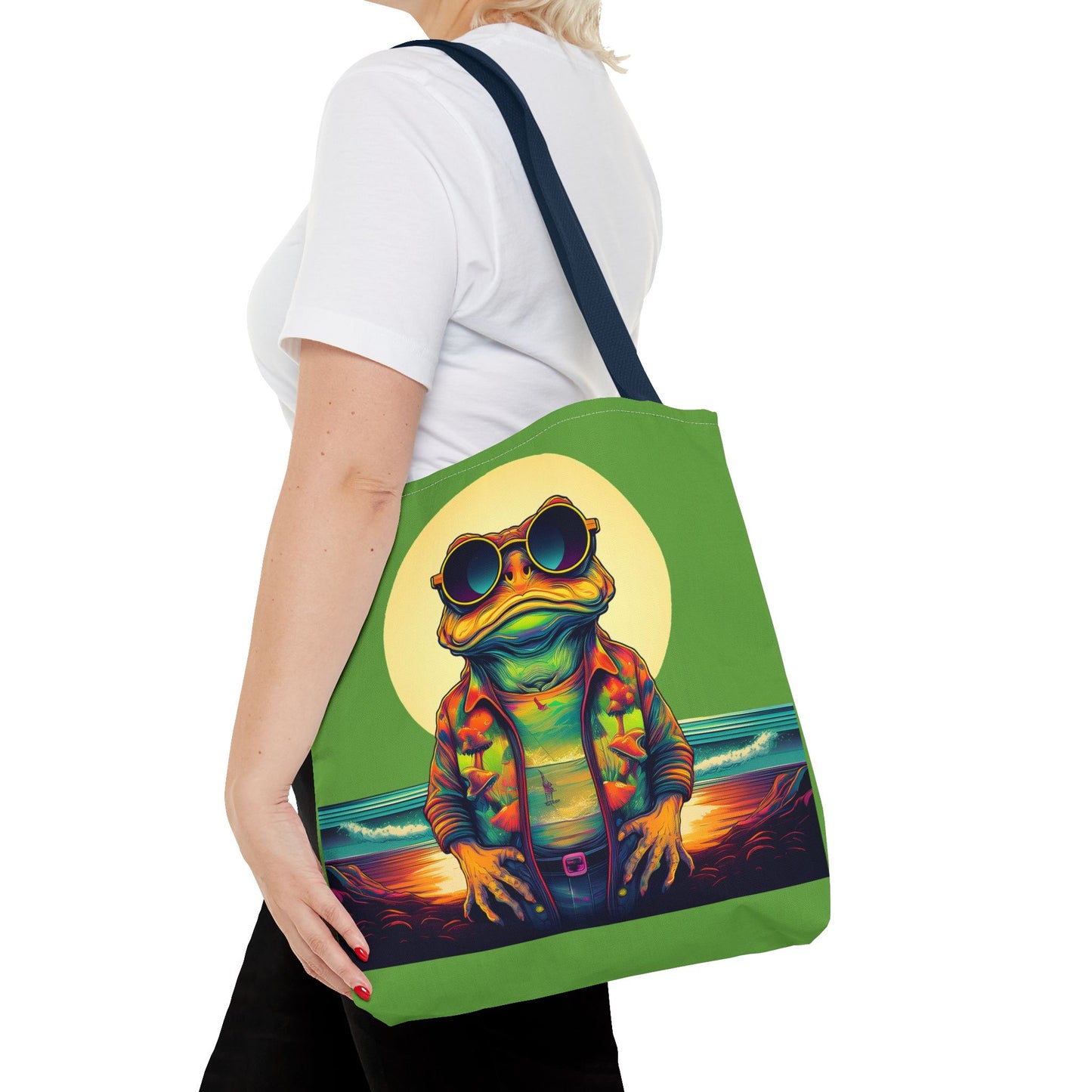 Ocean Trance Toad Tote – Carry the Calm of the Psychedelic Sea | Festival Essential