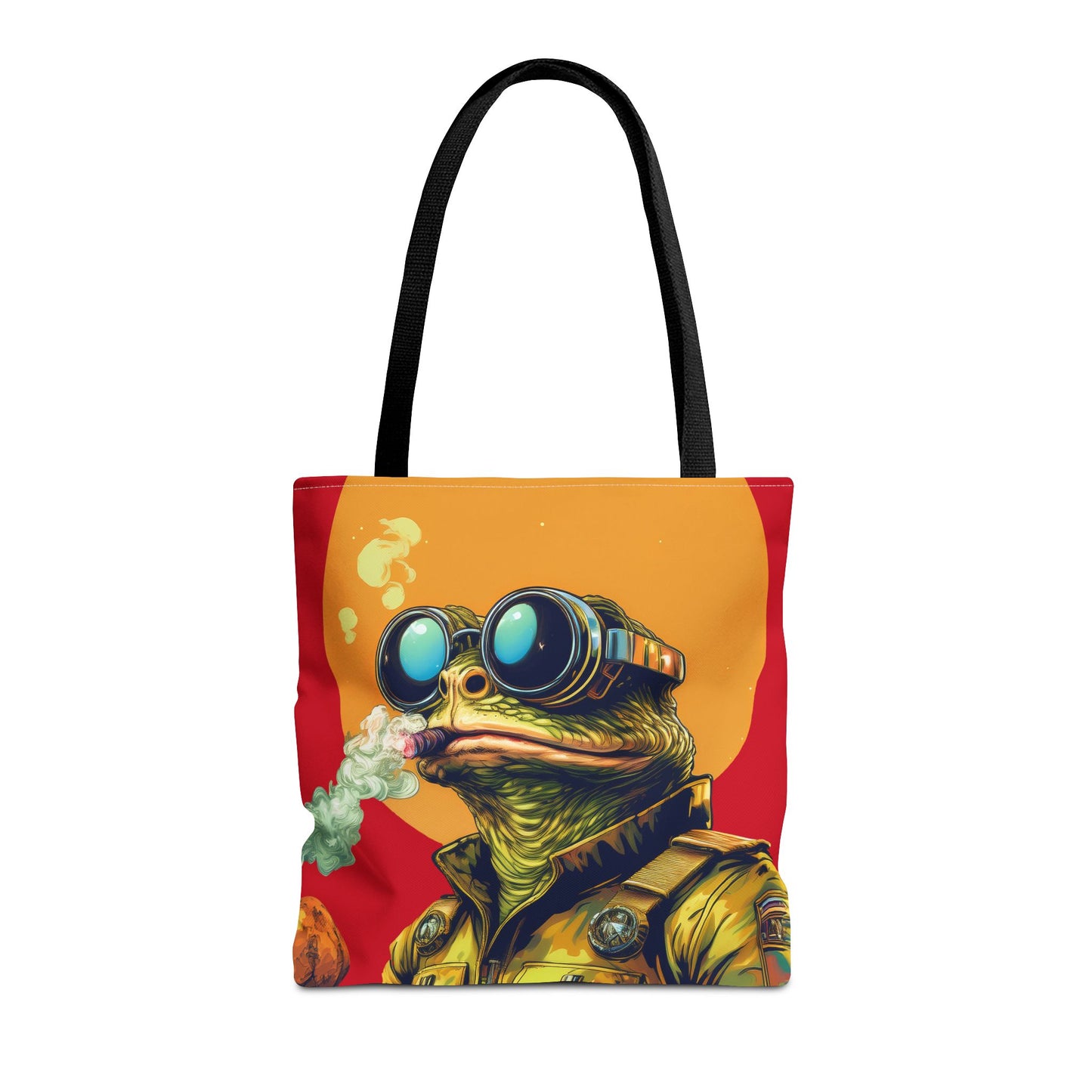 Stellar Smoker Toad Tote – Light Up the Limitless Cosmos | Retro Space Essential