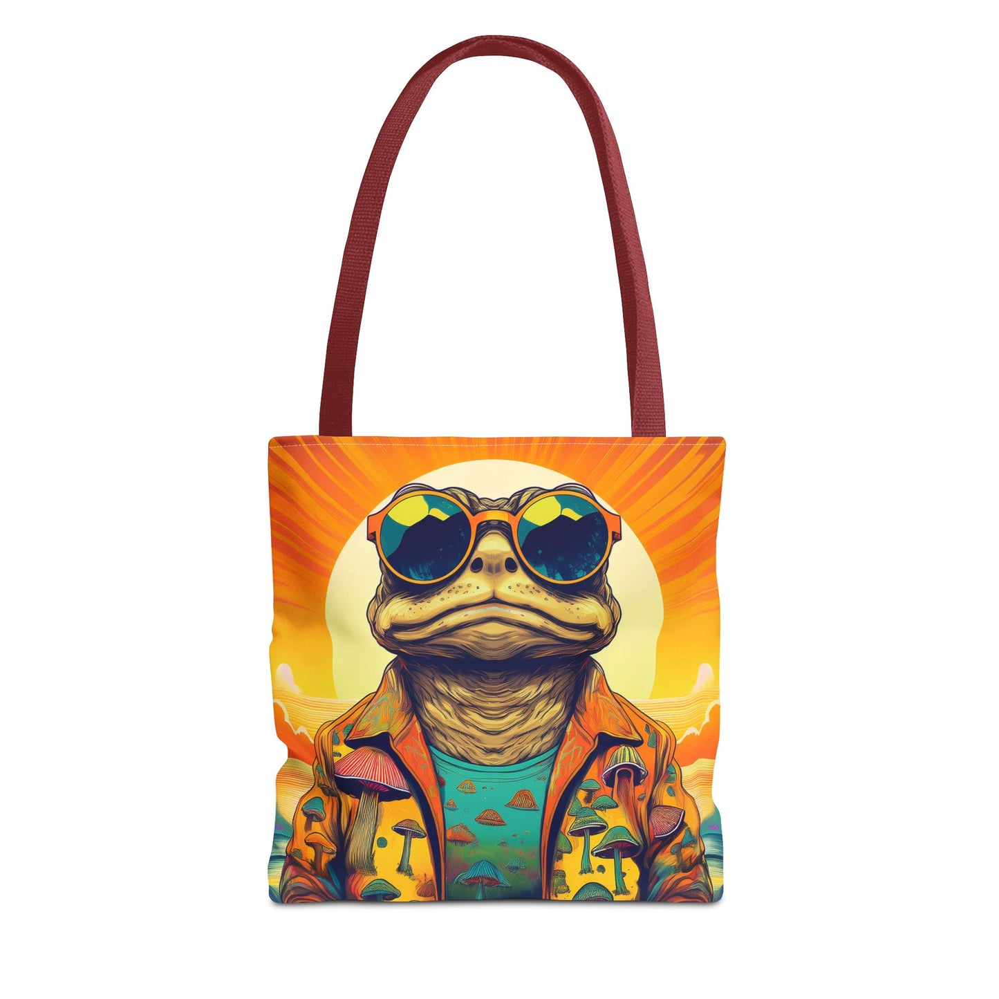 Sunset Shroom Toad Tote – Carry Your Psychedelic Vibe | Festival Ready