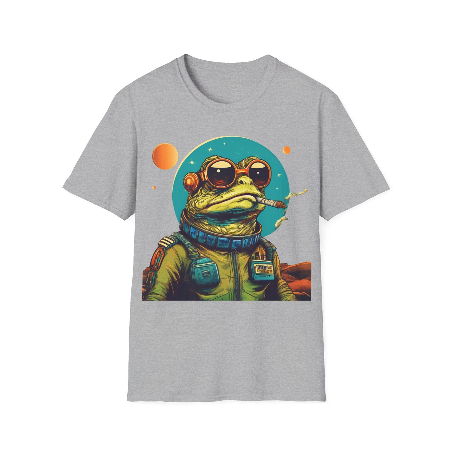 Space Smoker Toad Tee – Chill in the Cosmic Clouds | Retro Space Swagger