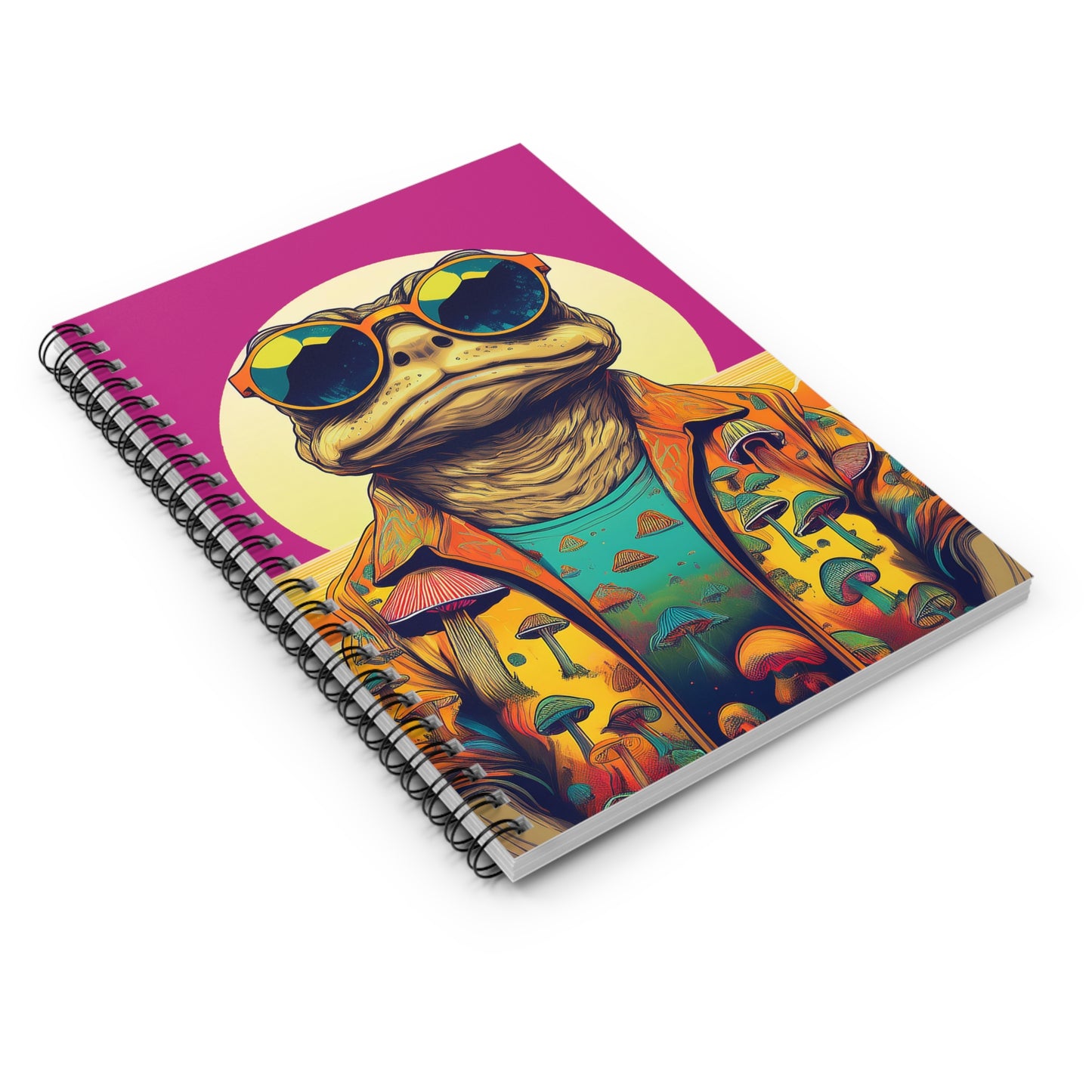 Sunset Shroom Toad Notebook – Capture Your Psychedelic Dreams | 118 Pages