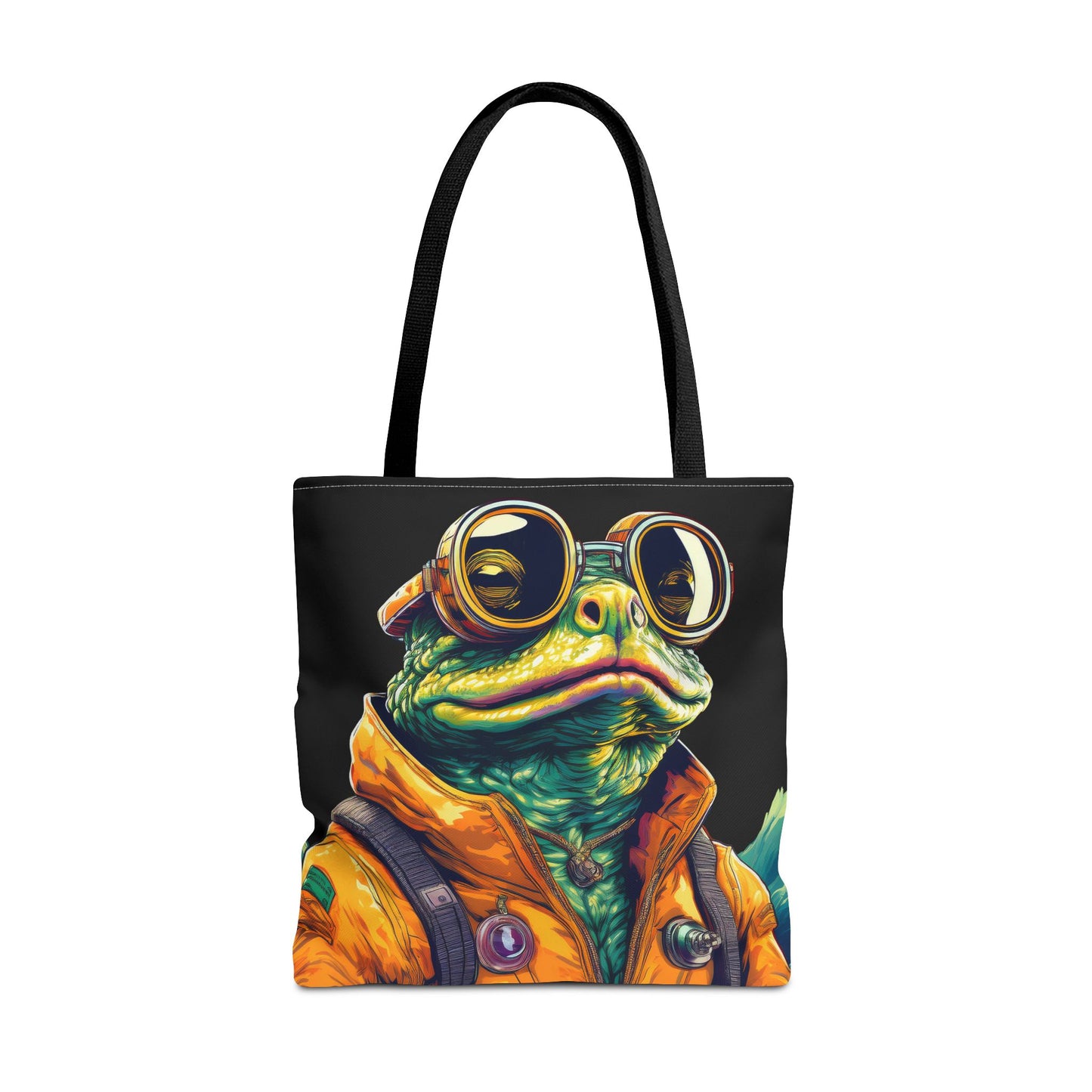 Stellar Seeker Toad Tote – Navigate the Neon Nebulae | Retro Space Essential