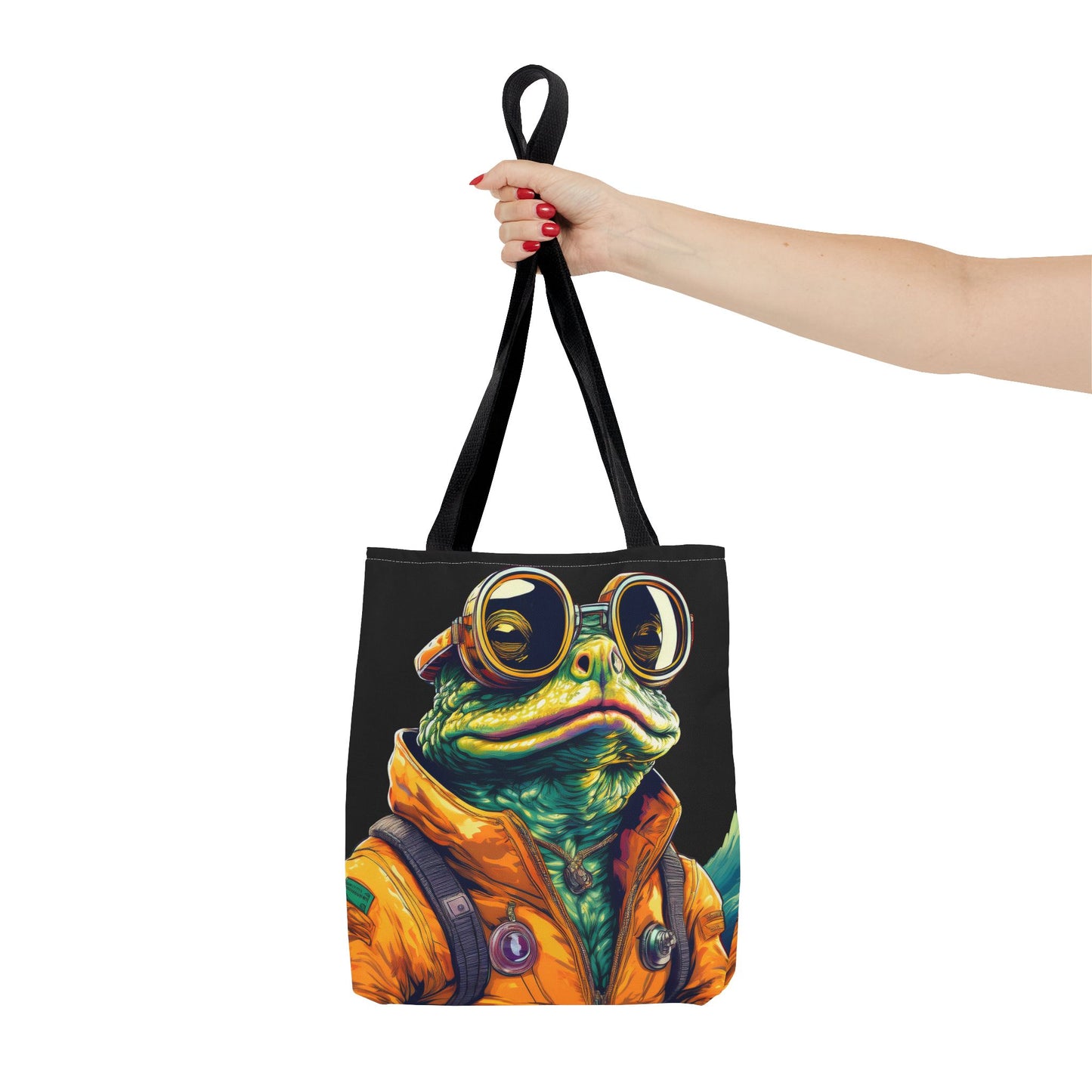 Stellar Seeker Toad Tote – Navigate the Neon Nebulae | Retro Space Essential