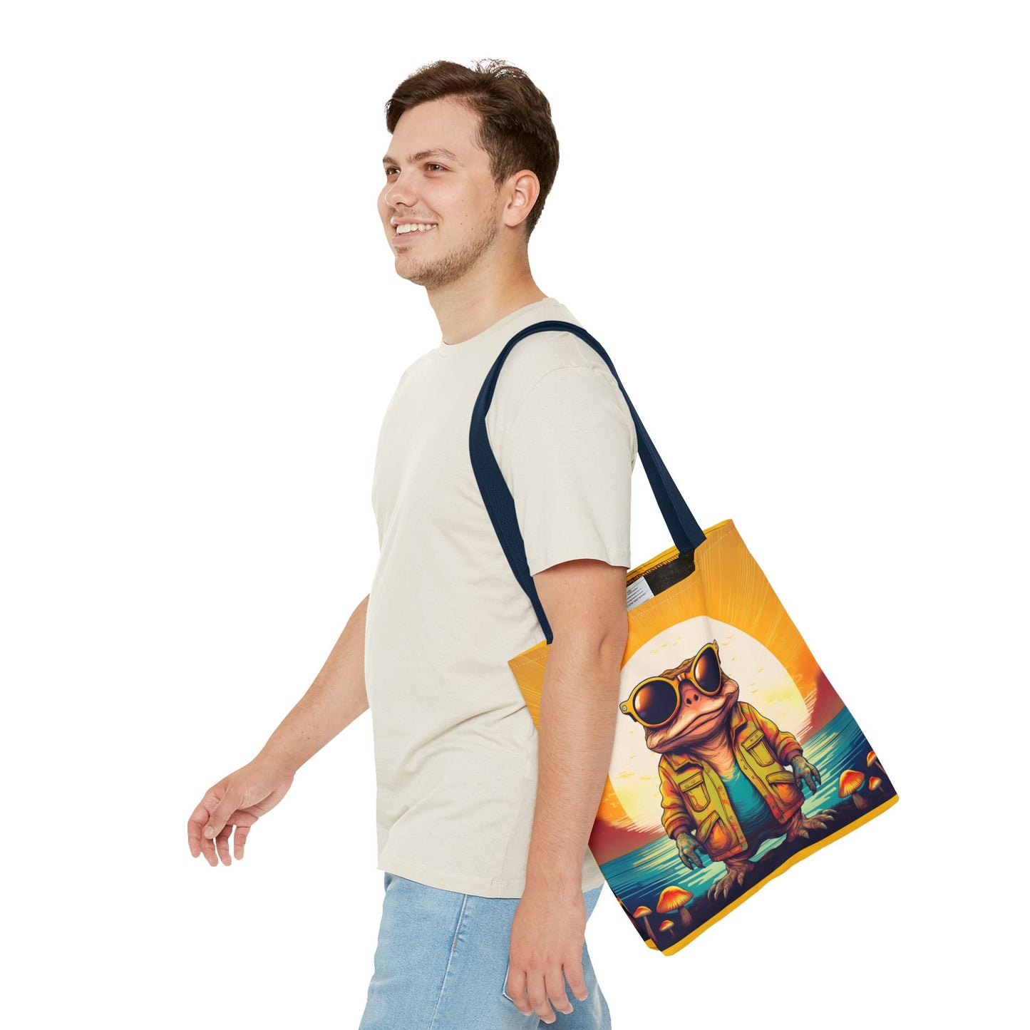 Psychedelic Ranger Toad Tote – Explore the Mystical Forest | Festival Essential