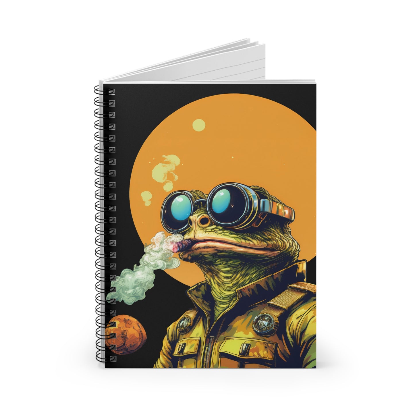 Stellar Smoker Toad Notebook – Capture Cosmic Confidence | 118 Pages of Retro Inspiration