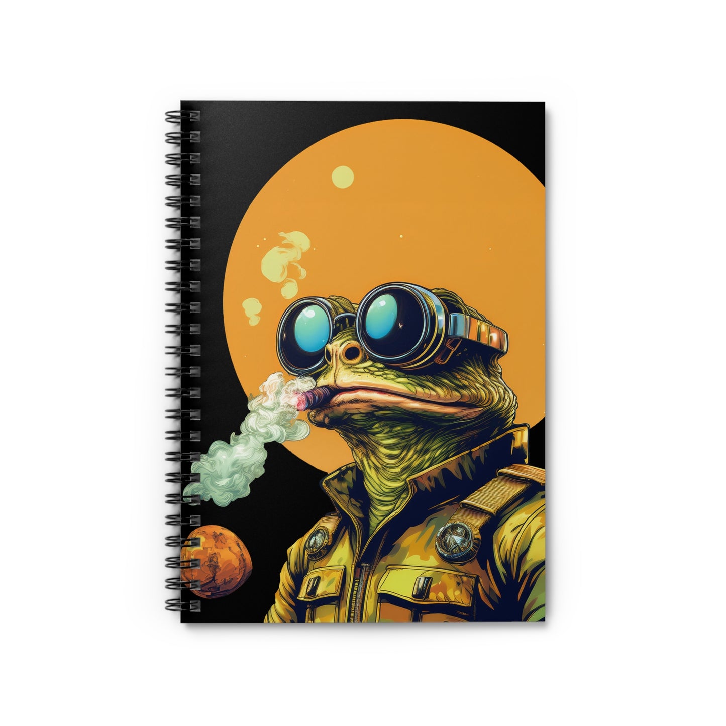 Stellar Smoker Toad Notebook – Capture Cosmic Confidence | 118 Pages of Retro Inspiration