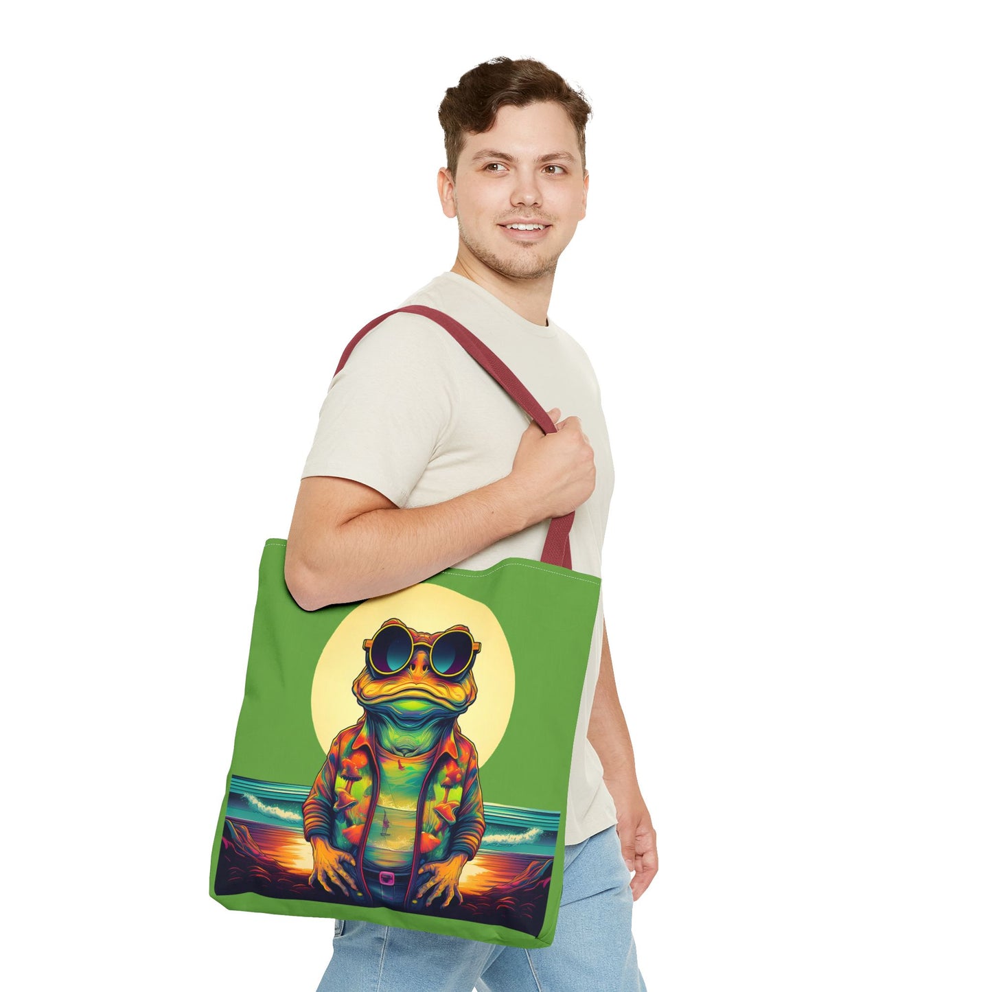 Ocean Trance Toad Tote – Carry the Calm of the Psychedelic Sea | Festival Essential