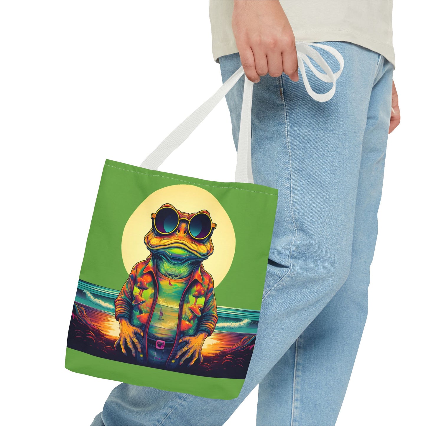 Ocean Trance Toad Tote – Carry the Calm of the Psychedelic Sea | Festival Essential