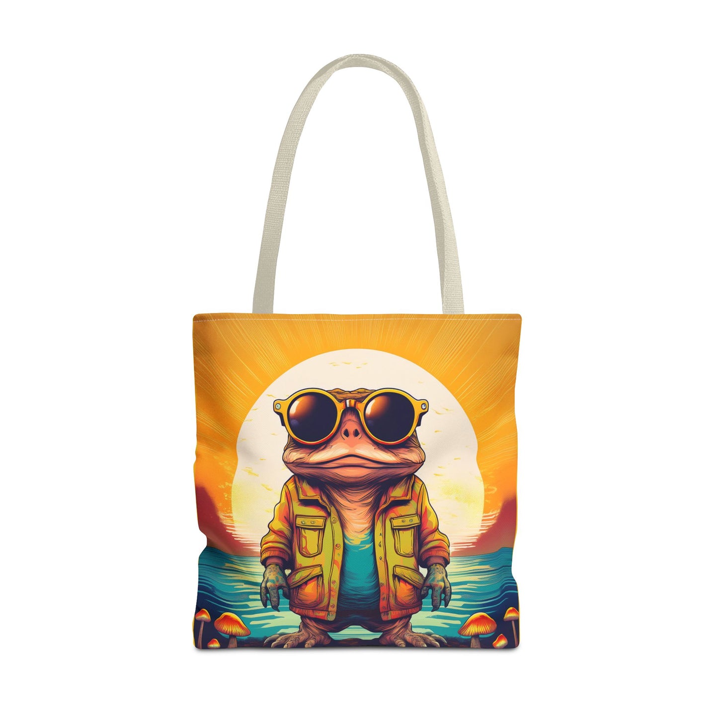 Psychedelic Ranger Toad Tote – Explore the Mystical Forest | Festival Essential