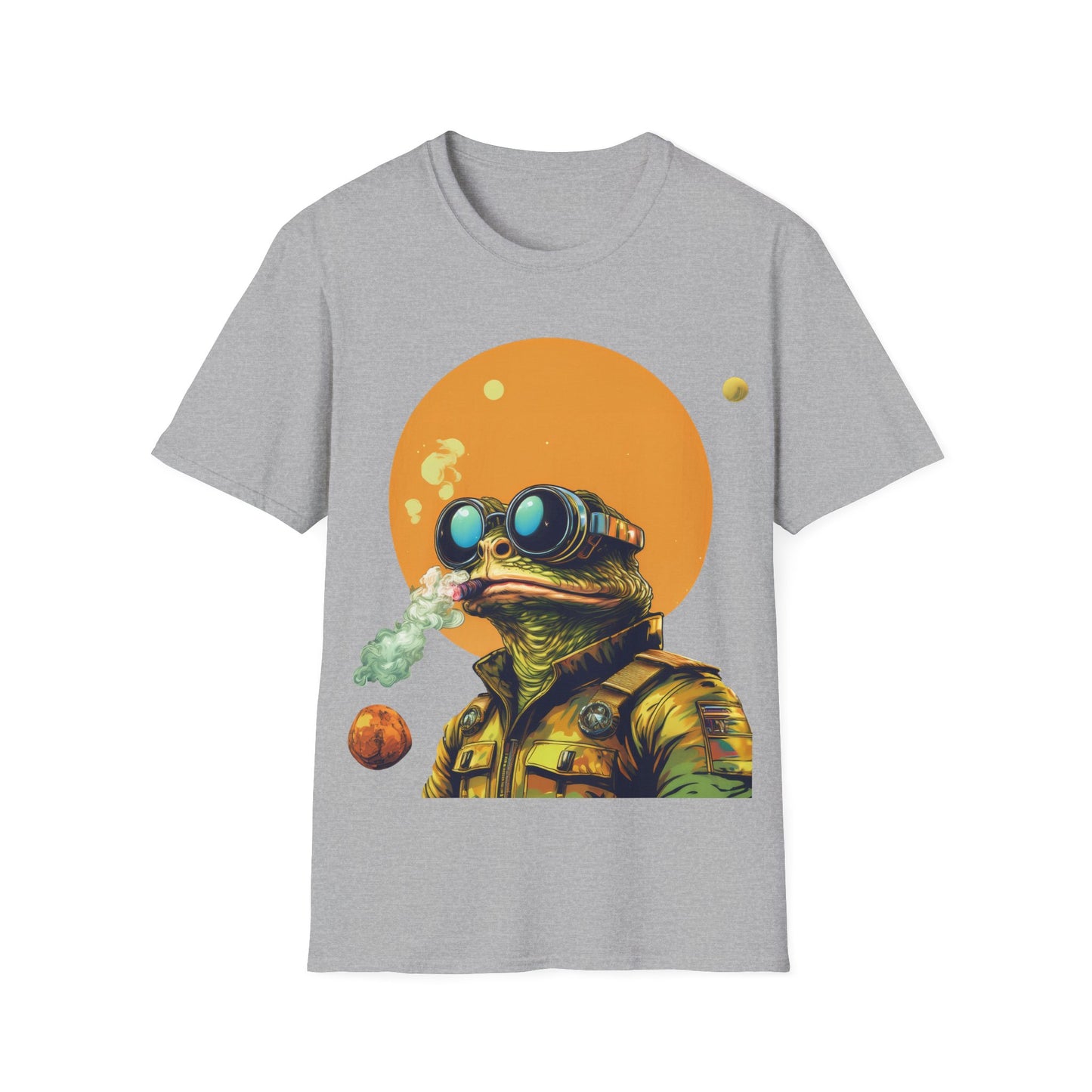 Stellar Smoker Toad Tee – Light Up the Limitless Cosmos | Retro Space Swagger