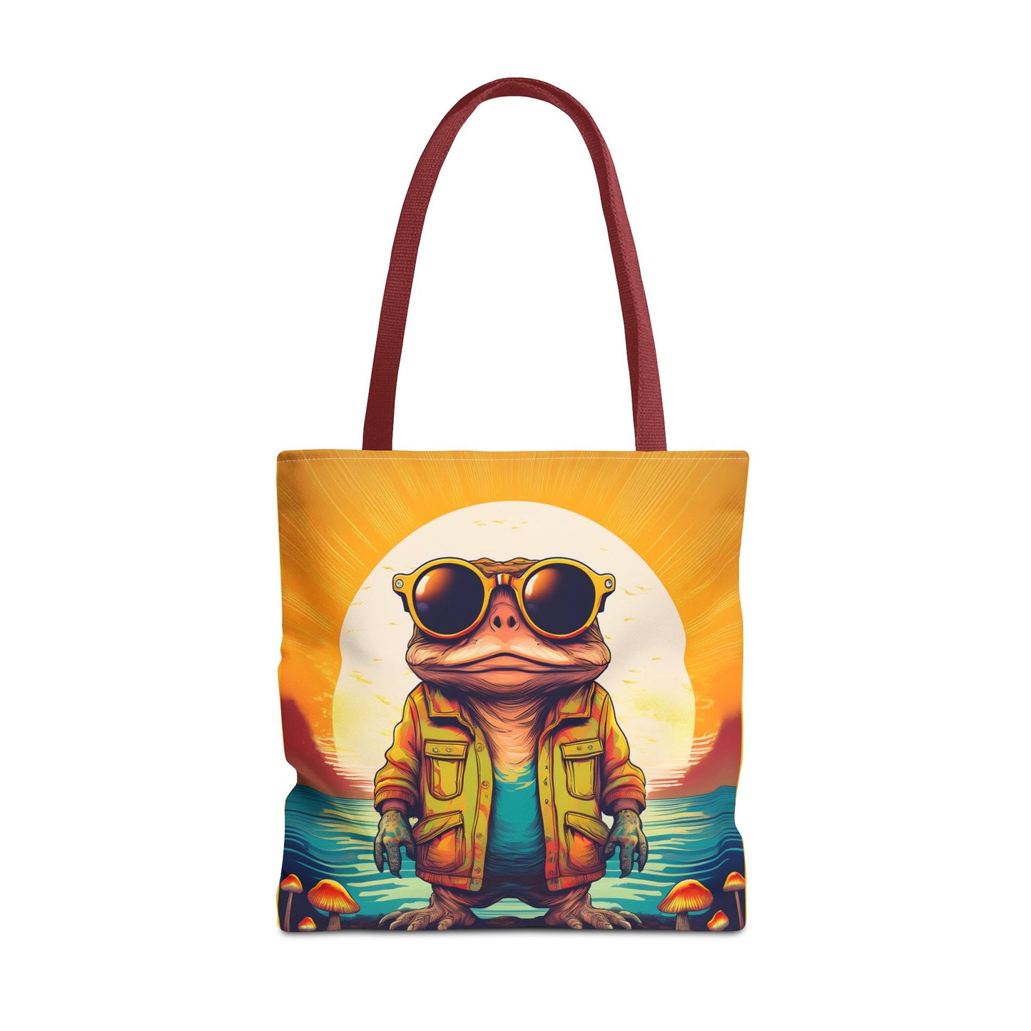 Psychedelic Ranger Toad Tote – Explore the Mystical Forest | Festival Essential