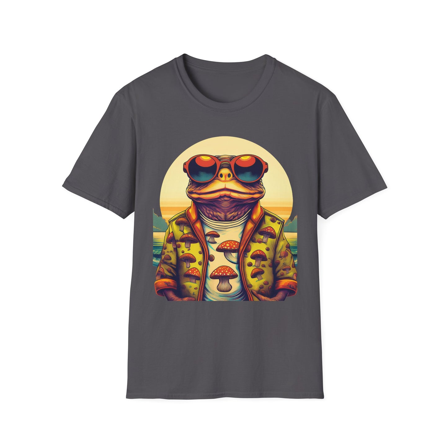 Golden Glow Toad Tee – Radiate Psychedelic Sunshine | Festival Fashion