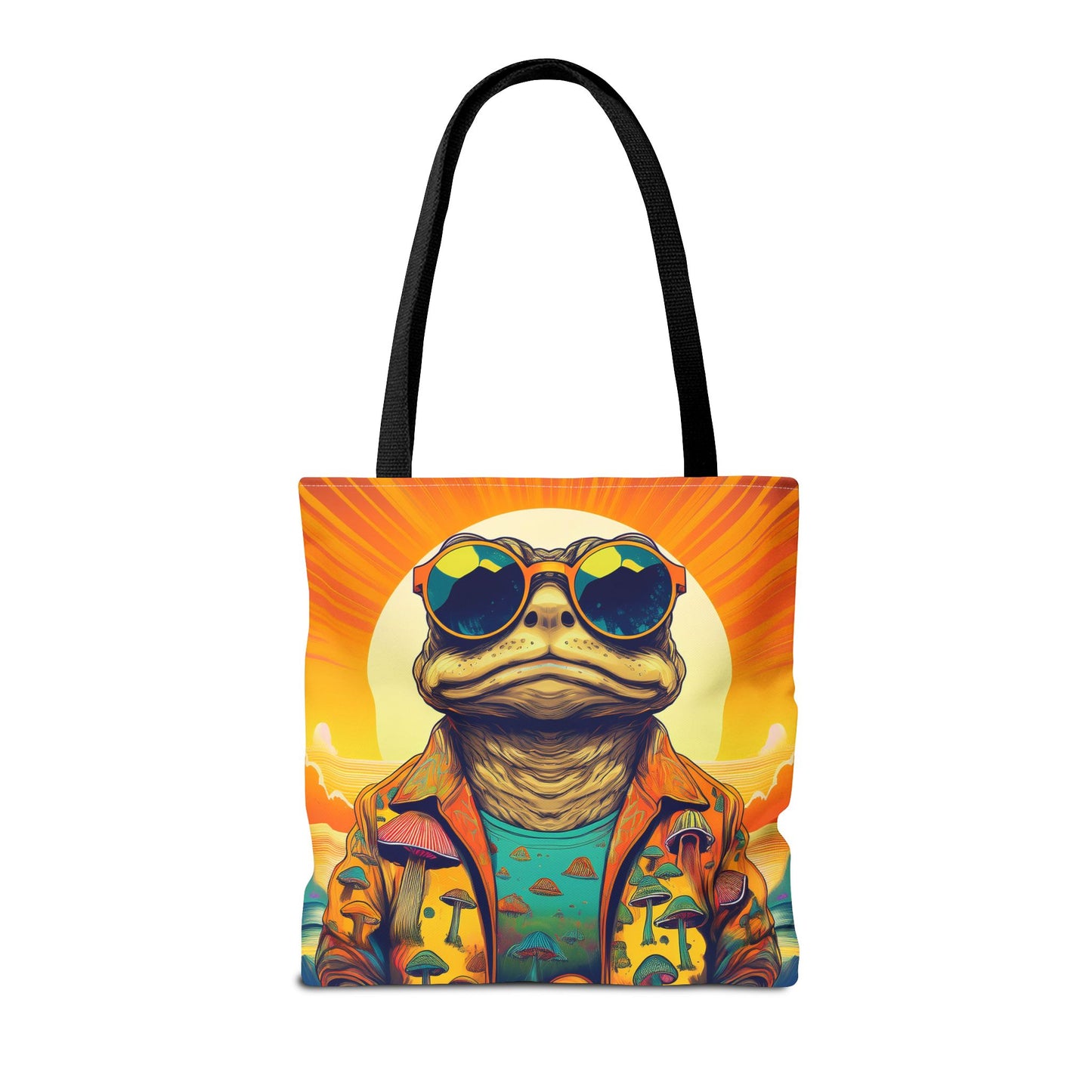 Sunset Shroom Toad Tote – Carry Your Psychedelic Vibe | Festival Ready